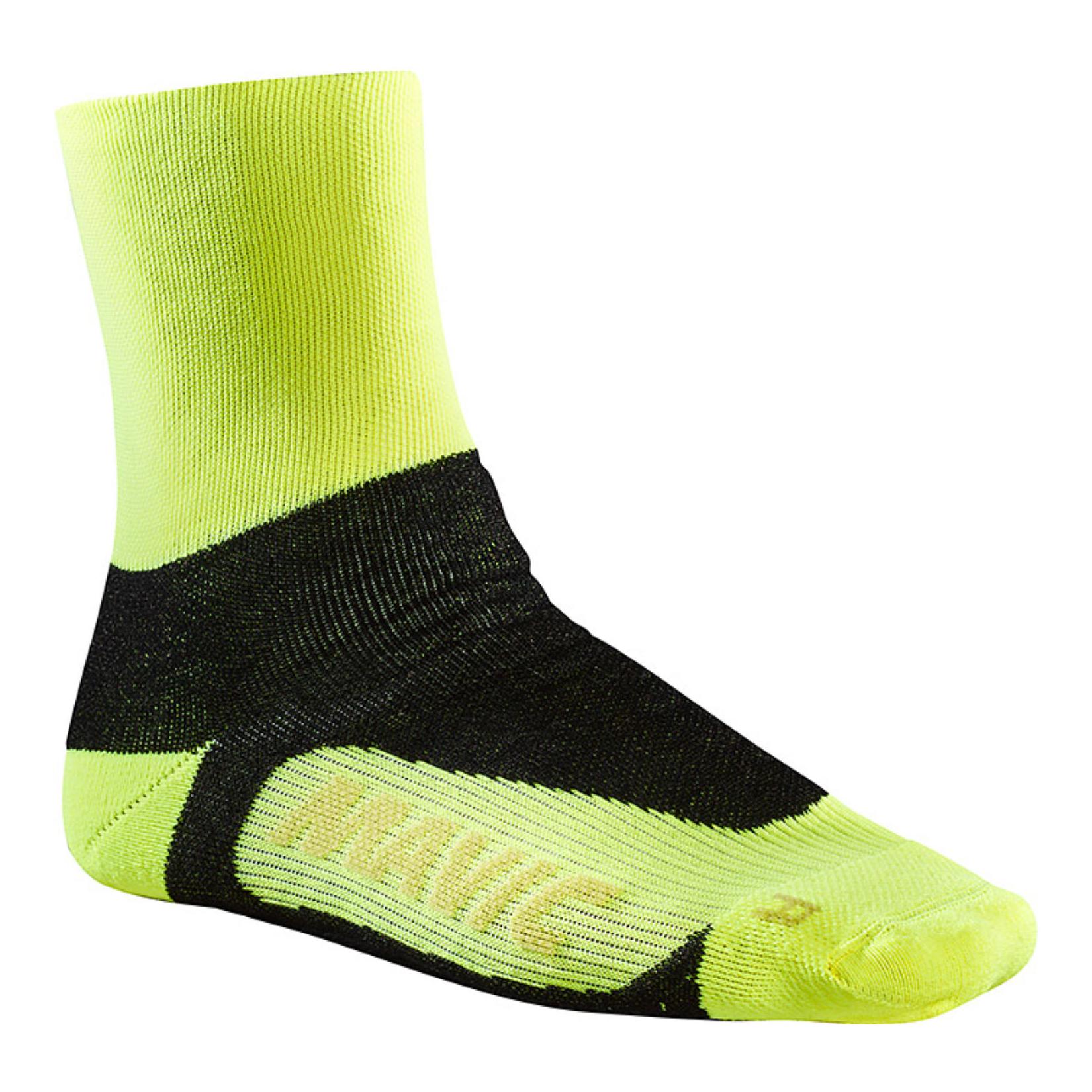 Mavic Socks Essential Thermo + Sock Safety Yel Jaune 35/38 