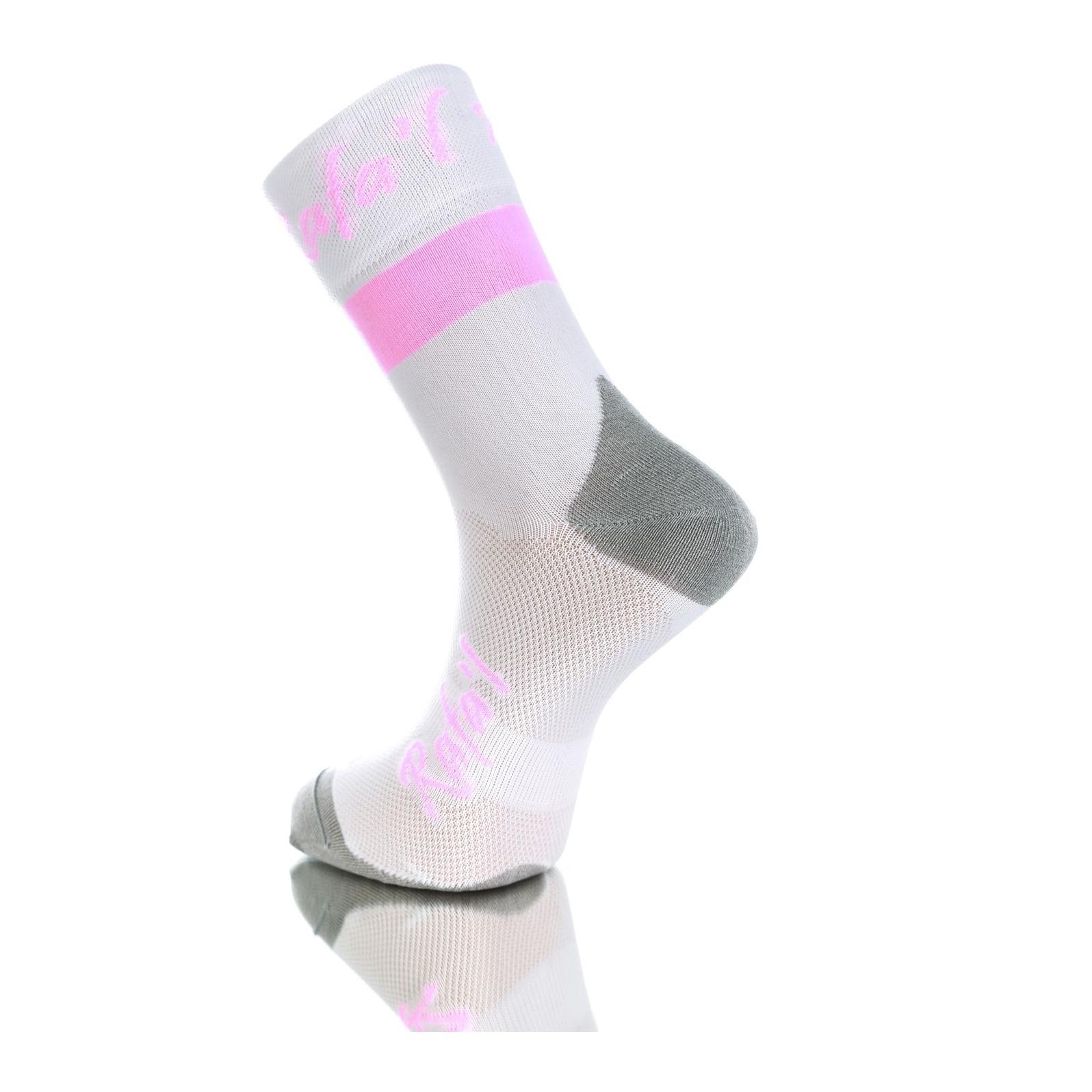 Rafal Soquettes Hautes Carbone Celeste 2 Blanc 39/42 