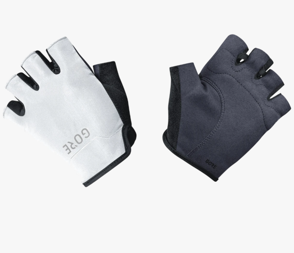 Gore Wear Blanc Et Noir C3 Short Gants Black/White White And Black