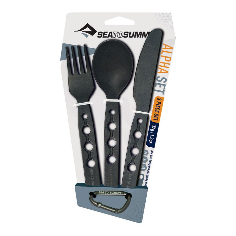 Sea To Summit Set Couverts Ultra-Leger Alpha Noir 