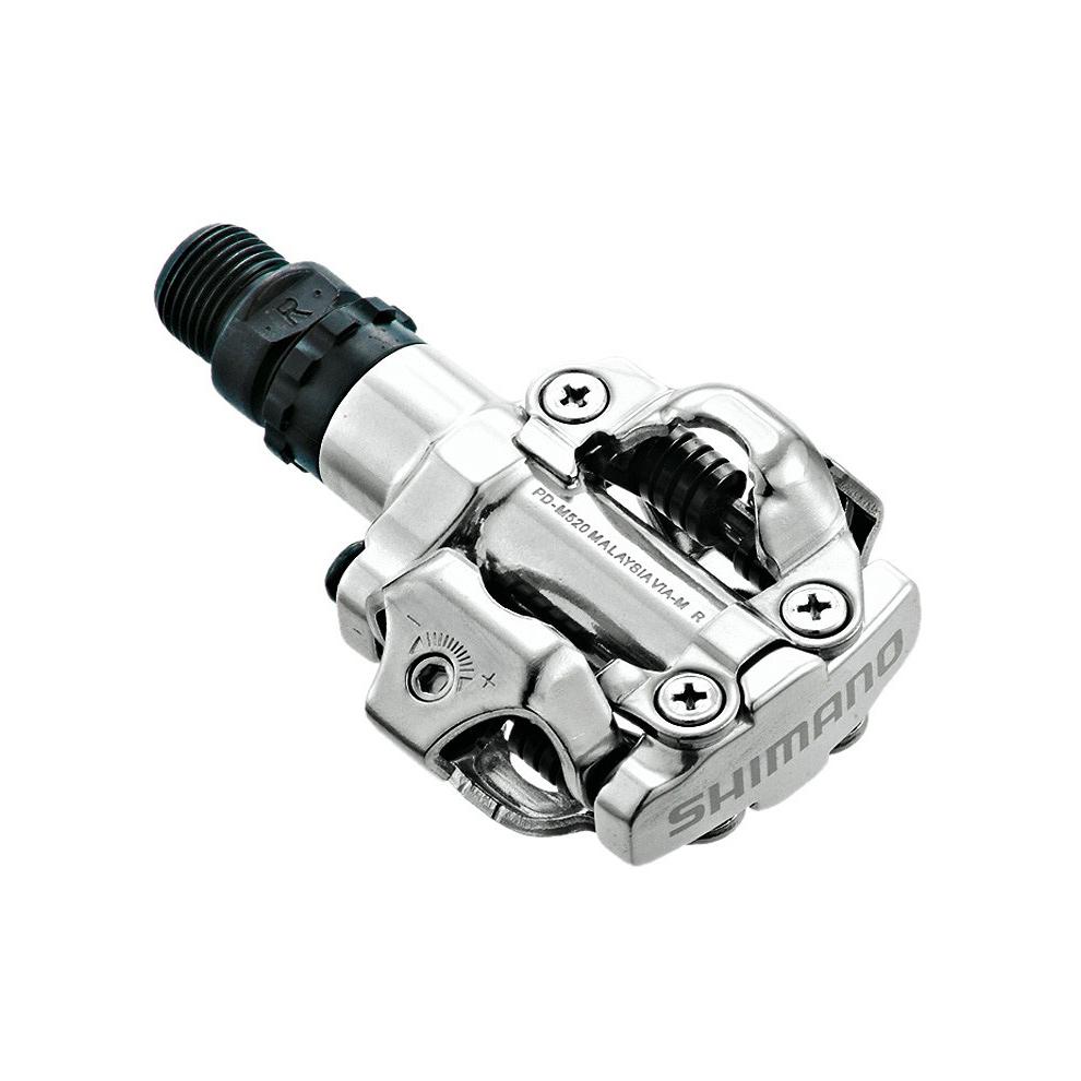 Shimano Pédales VTT SPD PD-M520 + Cales SM-SH51 Argent 