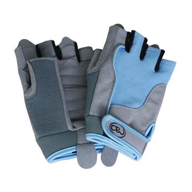 Fitness Mad Womens Blue Cross Training Gloves Small 