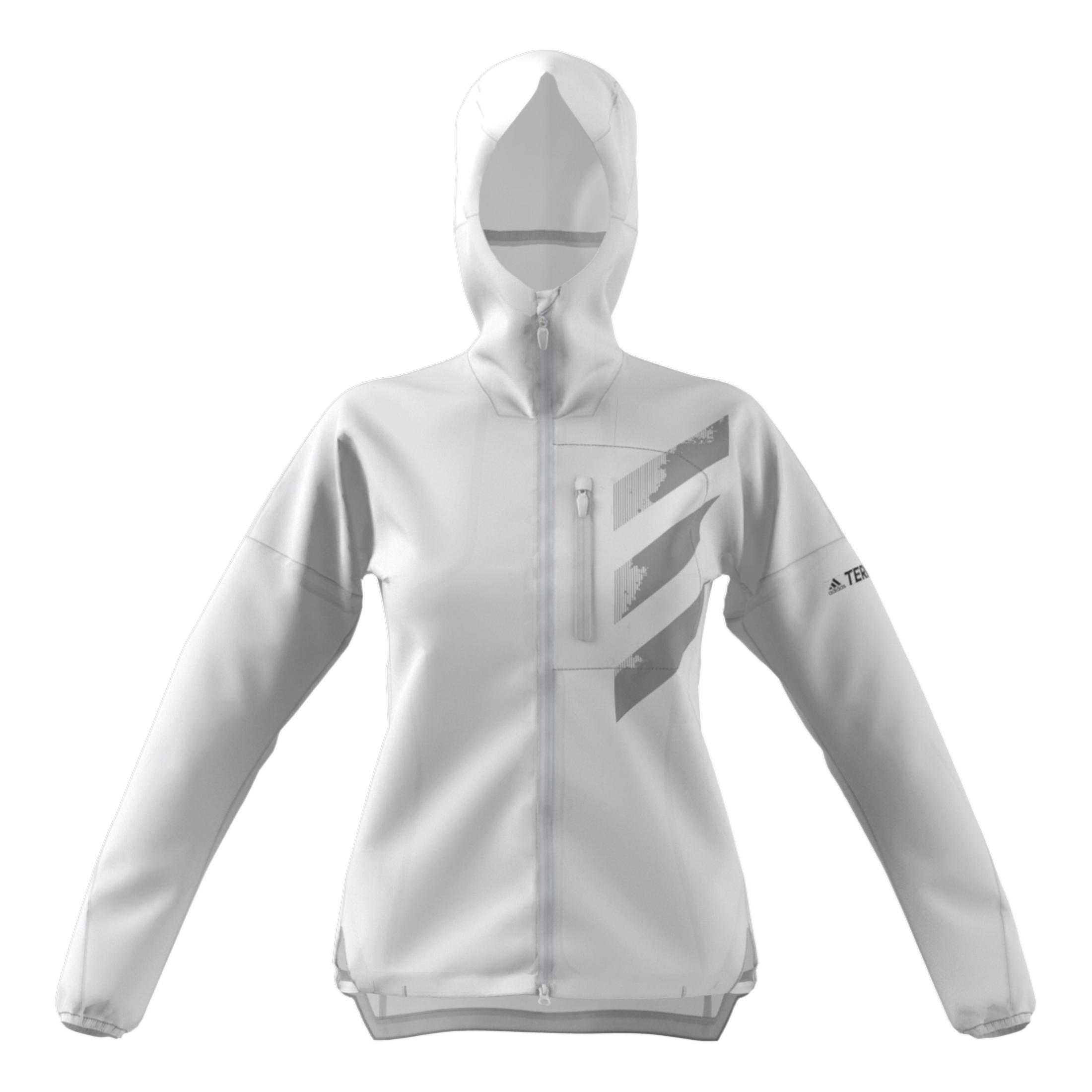 Adidas Agravic Rain Jacket Blanc XS 