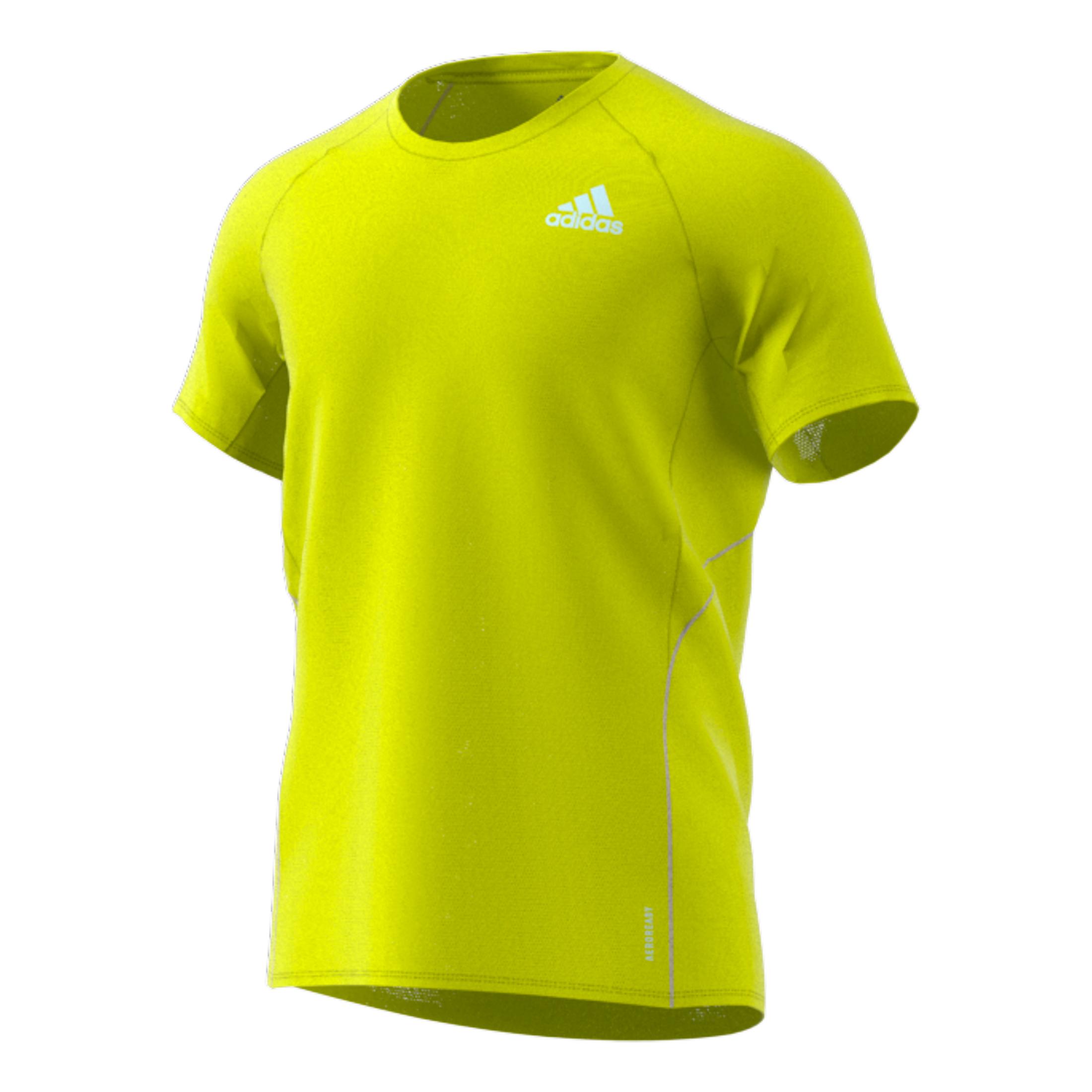 Adidas Adi Runner Tee Jaune fluo S 