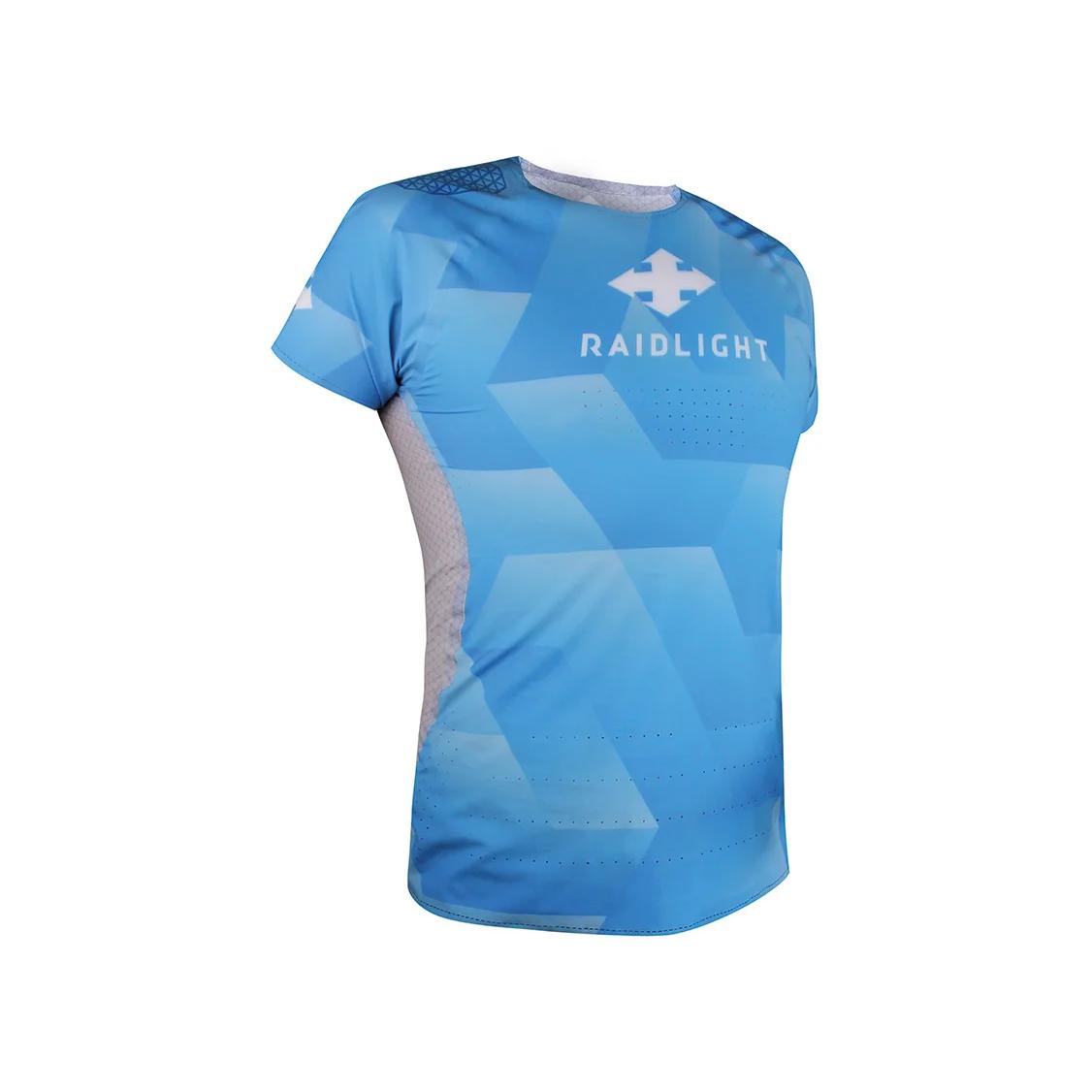 Raidlight Revolutiv Short Sleeve Top Bleu ciel M 