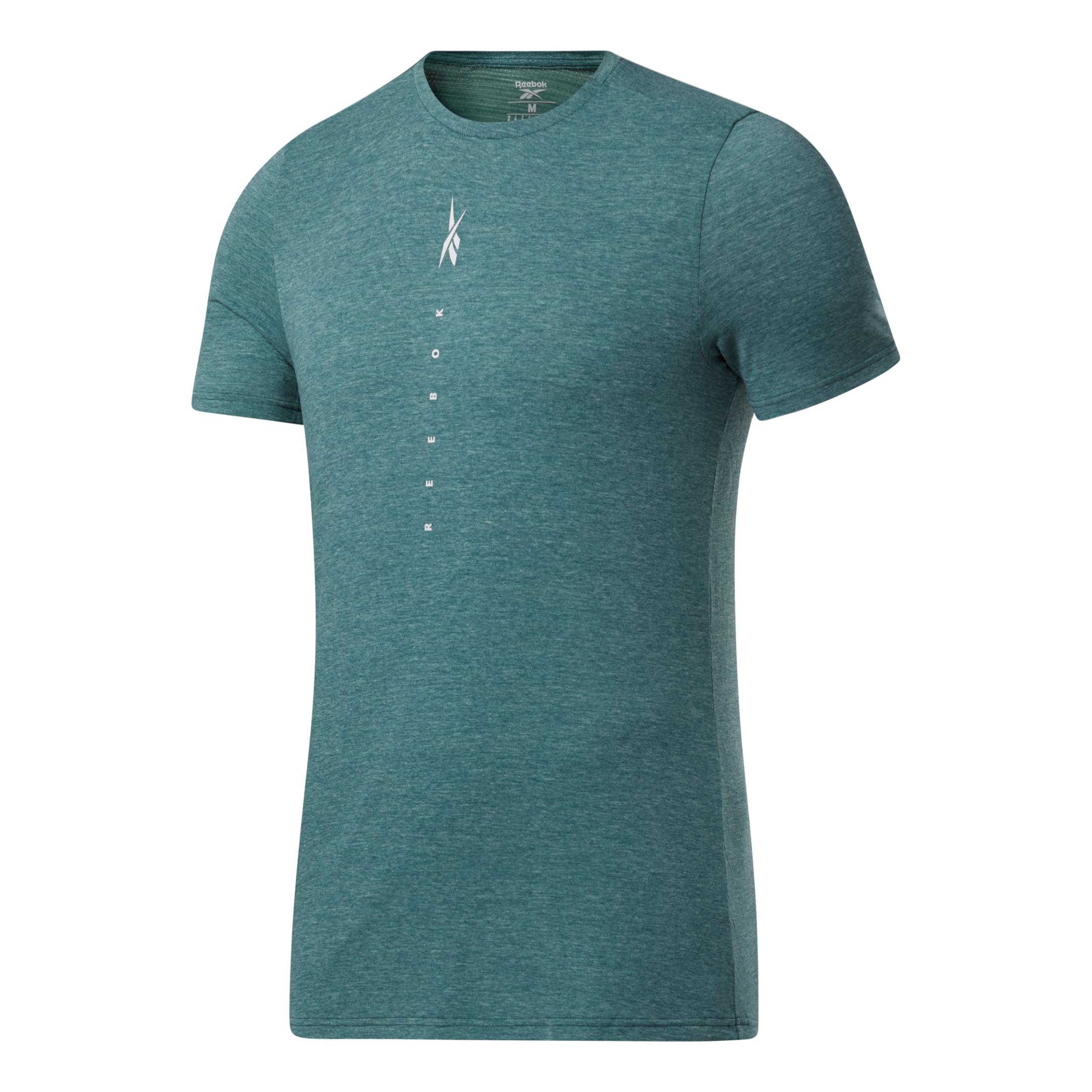 Reebok Training Series Ac Plus Cotton Short Sleeves Graph Tee Vert S 