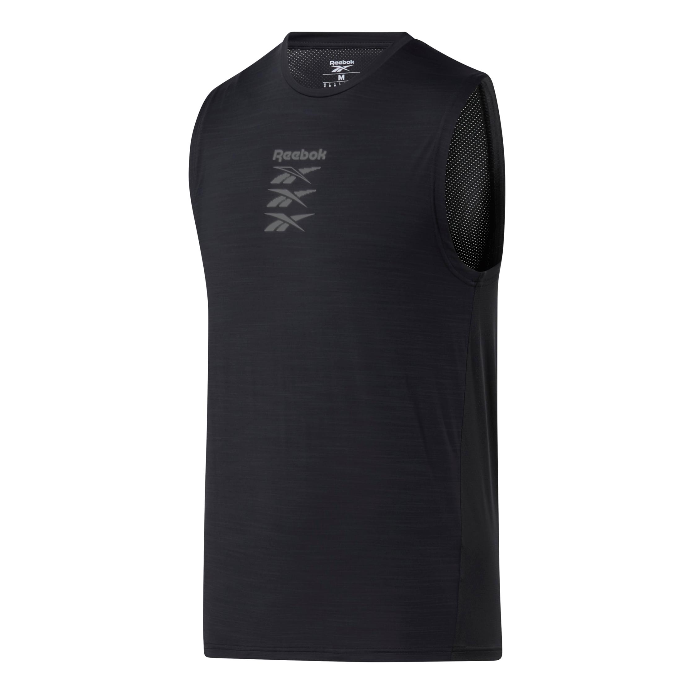 Reebok T-Shirt Ac Sleevles T-Shirt Noir S 