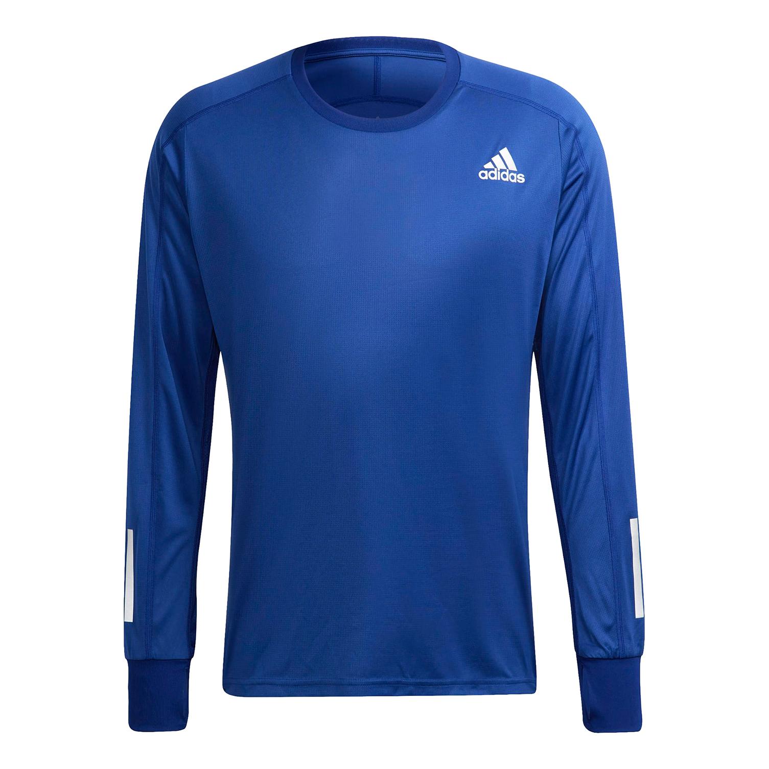 Adidas Own The Run Long Sleeve T-Shirt Bleu L 