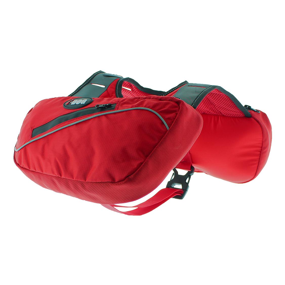 I-Dog Sacoches Pour Harnais Confort Trek Rouge M 