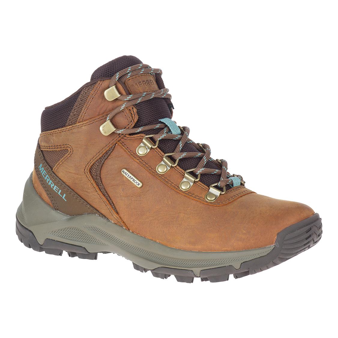 Merrell Erie Mid Leather WaterProof Brun clair 37.5 