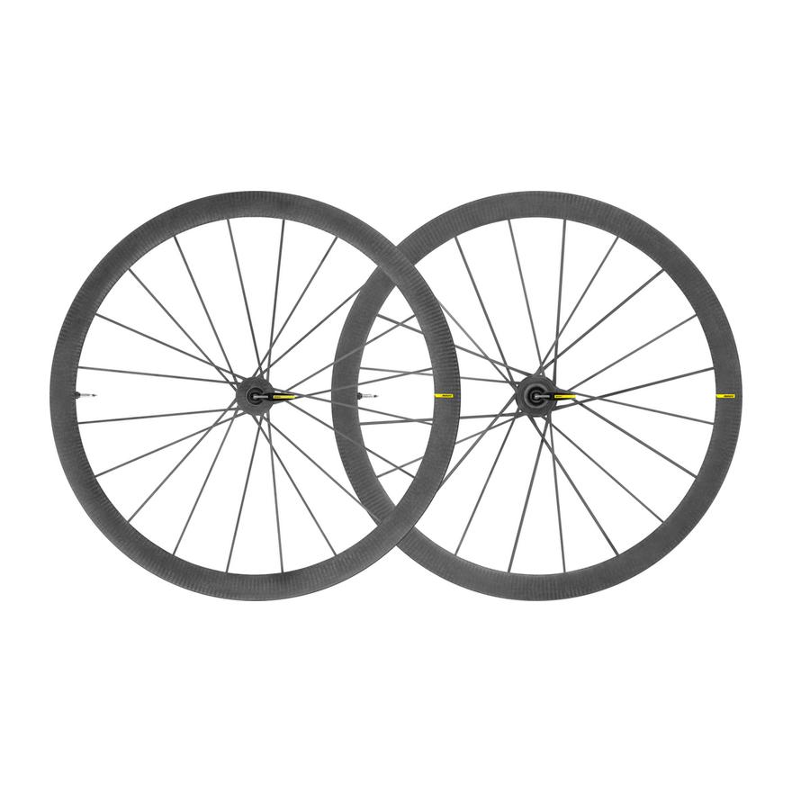 Mavic Paire de Roues Cosmic Ultimate T - Freinage Patins - Boyaux Noir 