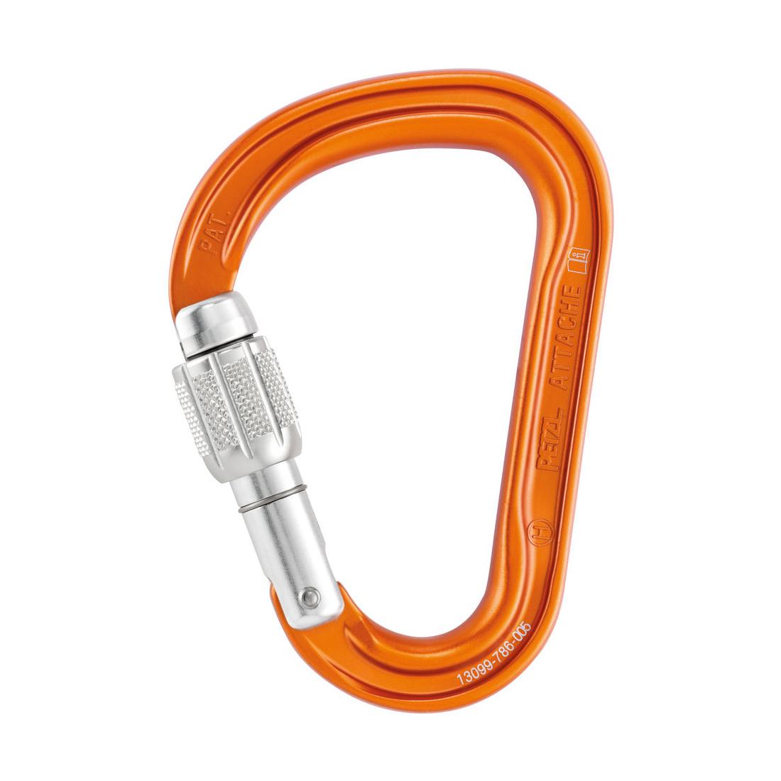 Petzl Mousqueton Attache Screw-Lock Orange 