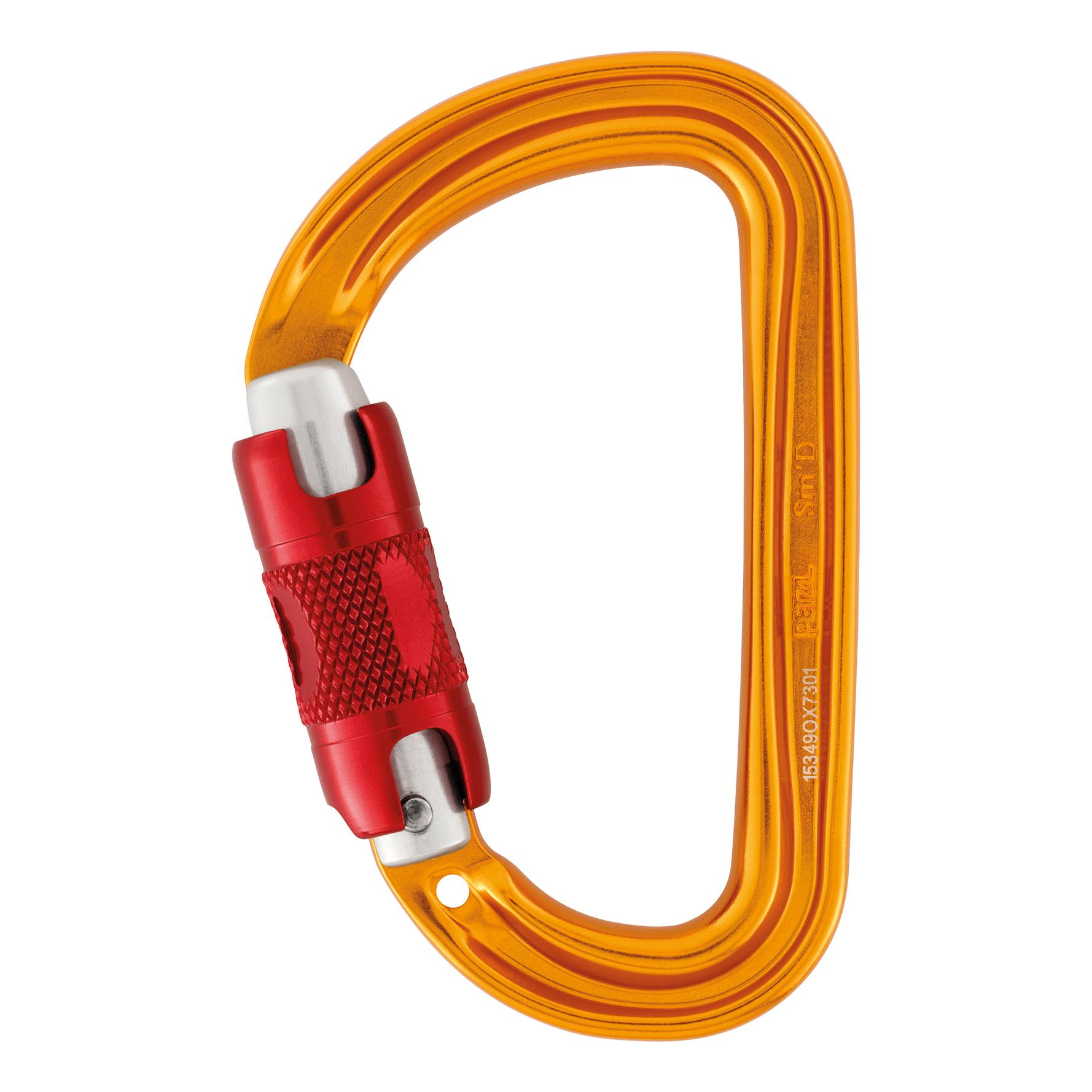 Petzl Mousqueton Sm D - Twist-Lock Orange 