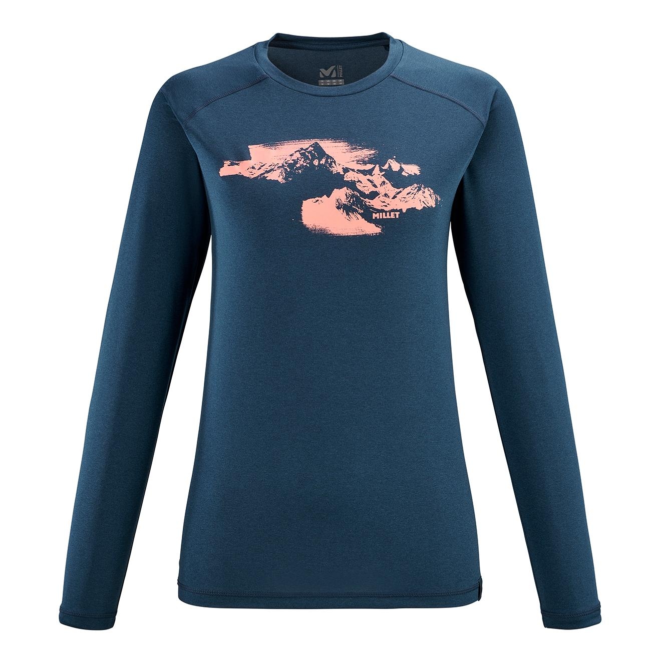 Millet Sneak Peak T-Shirt Long Sleeves Bleu L 