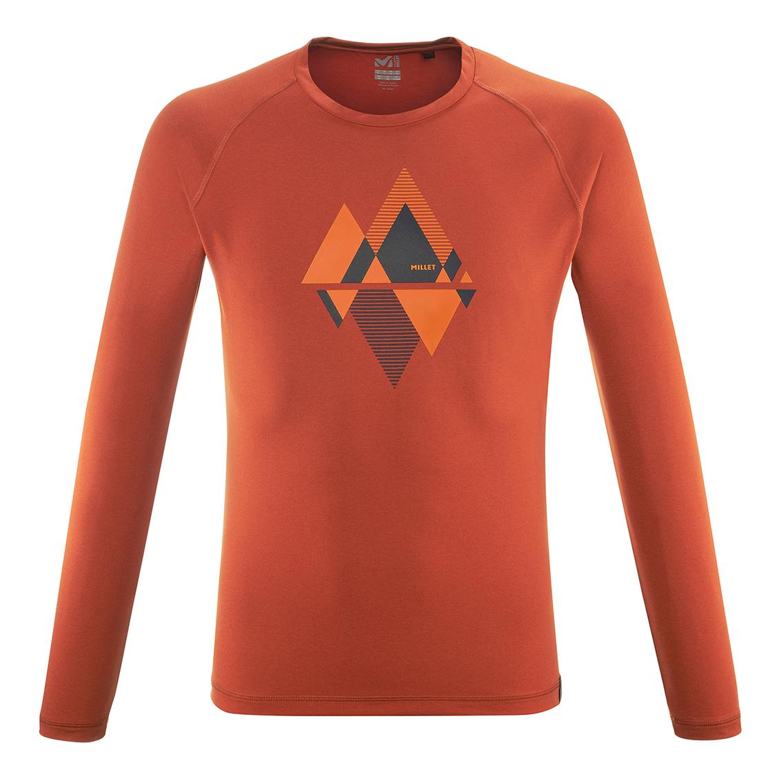 Millet Sharpeak T-Shirt Long Sleeve Orange XXL 
