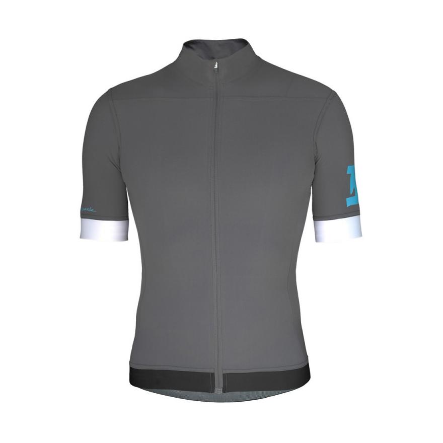 Louison Bobet Maillot Manches Courtes Cipale 46 Anthracite S 