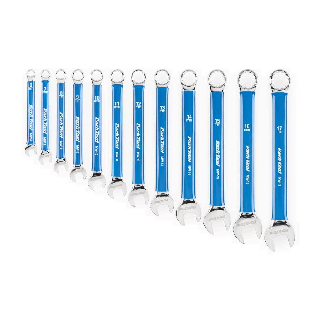 Parktool Ensemble clés œil/ouvert 6/7/8/9/10/11/12/13/14/15/17 mm Argent 