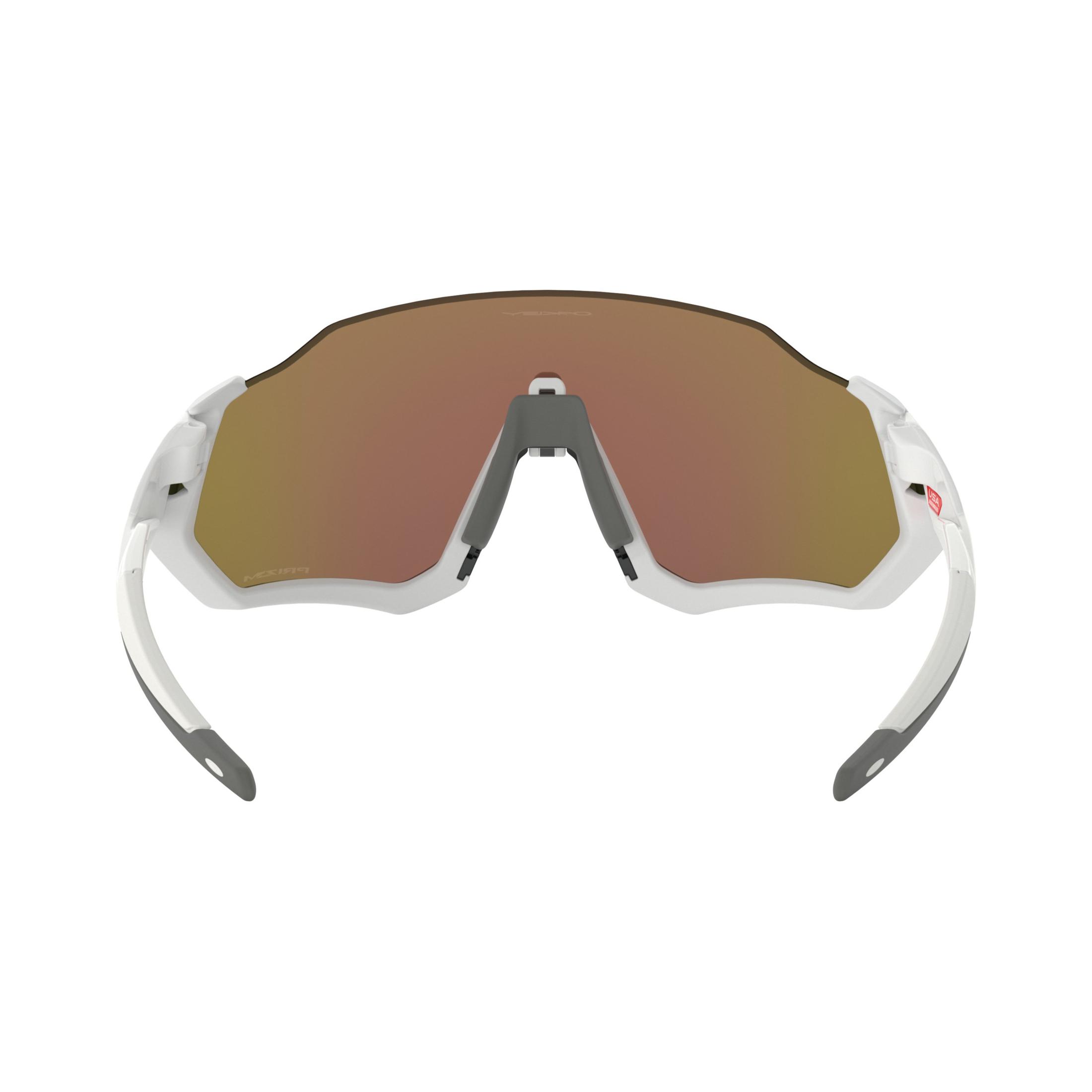 Oakley flight jacket prizm sapphire white mixed model sunglasses