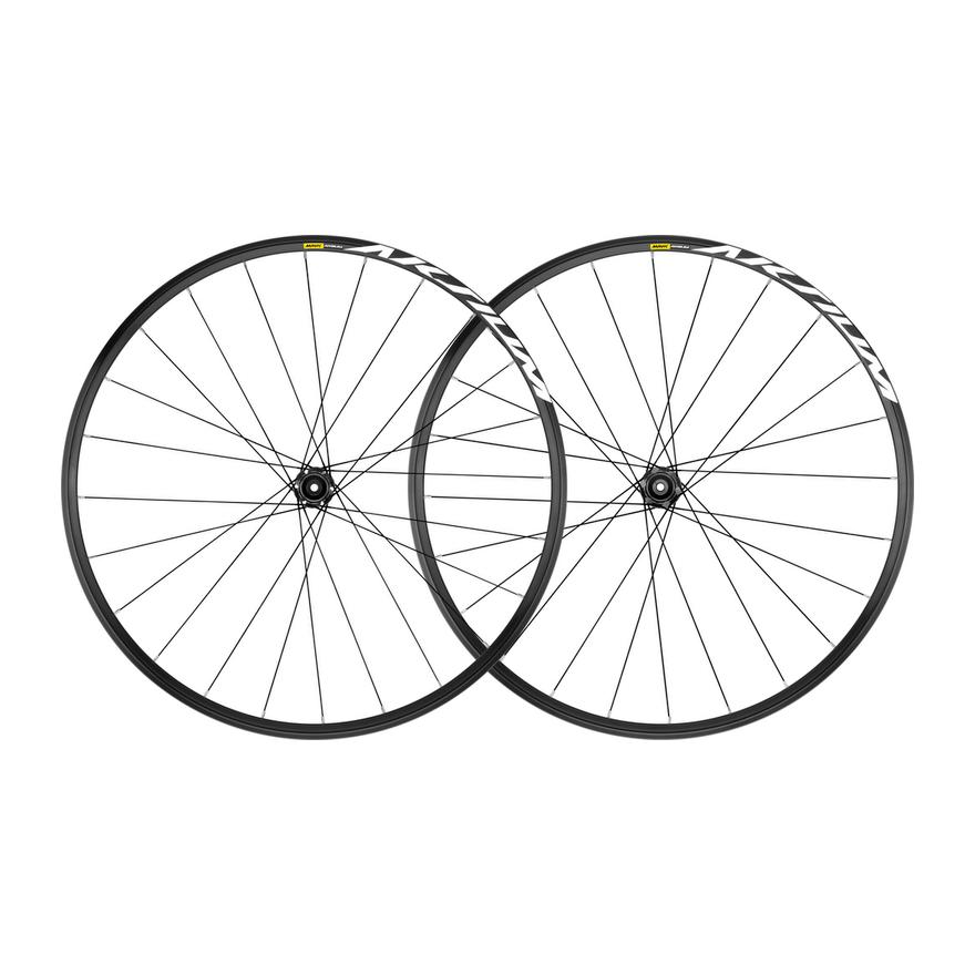 Mavic Paire de Roues Aksium - Freinage Disques (6 Trous) - Pneus Noir 