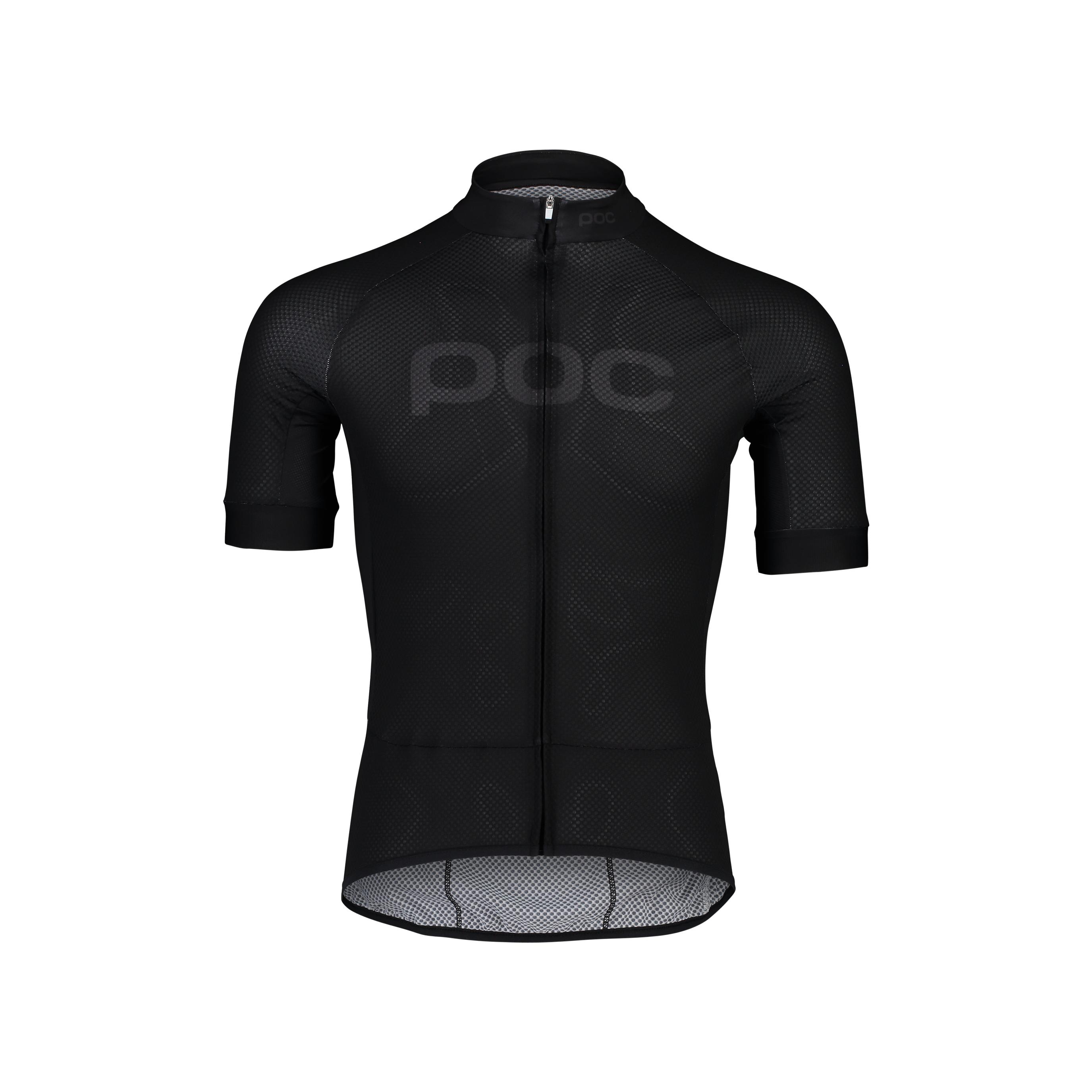 POC Essential Road Logo Jersey Uranium Black Noir S 