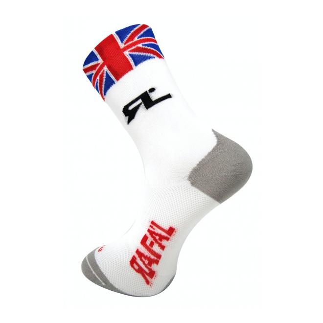Rafal Socquettes Hautes Carbone Selection Grande Bretagne Blanc 43/46 