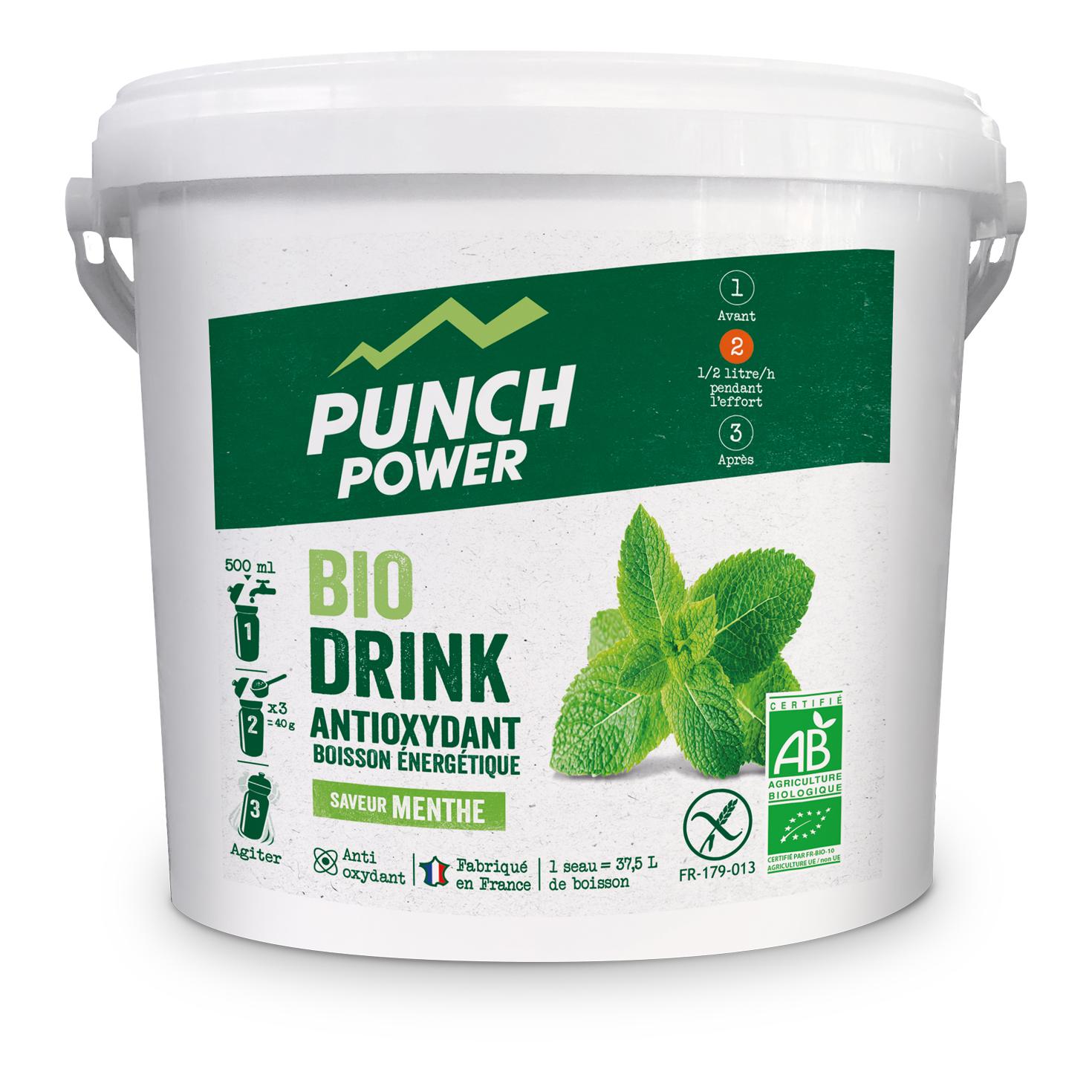 Punch Power Biodrink Antioxydant Menthe - Seau 2,5 kg