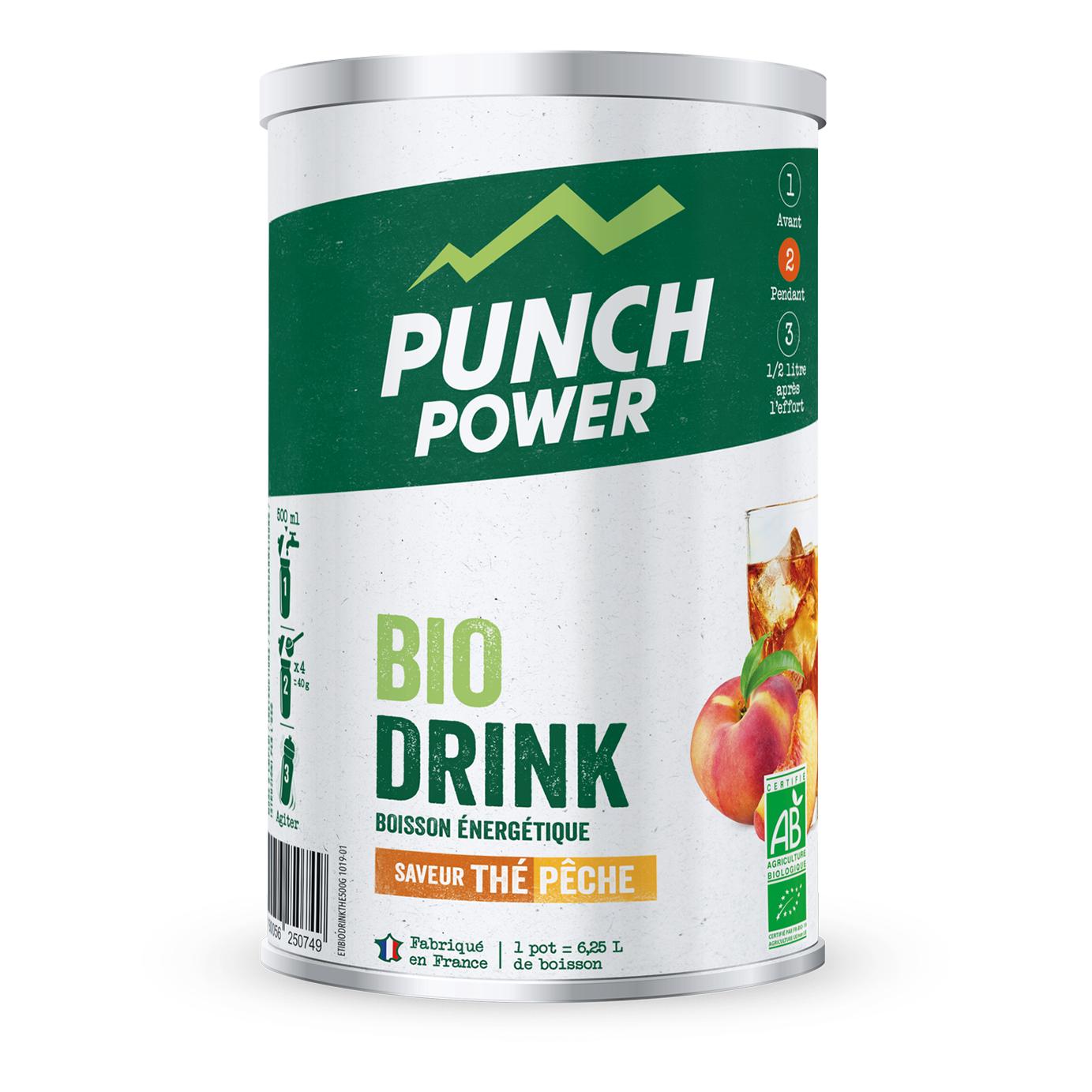 Punch Power Biodrink Thé Pêche Bio 500g*