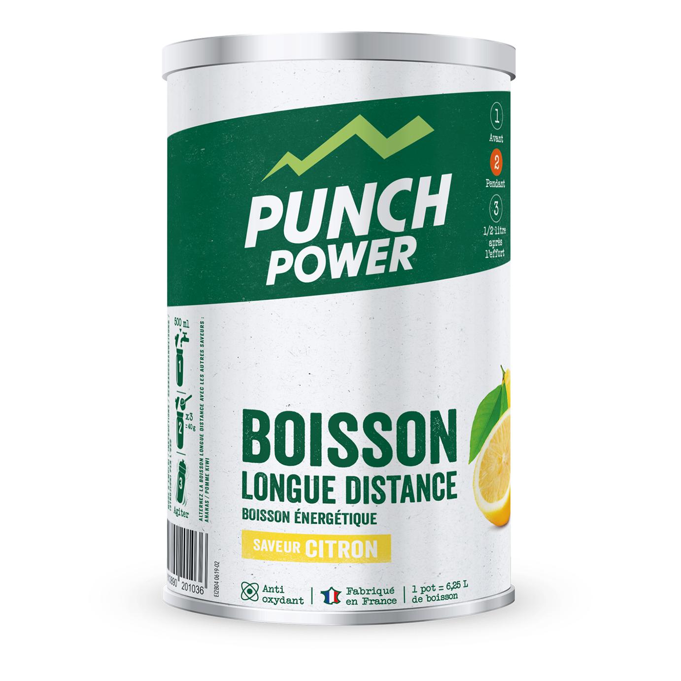 Punch Power Biodrink Longue Distance Citron Bio 500g*