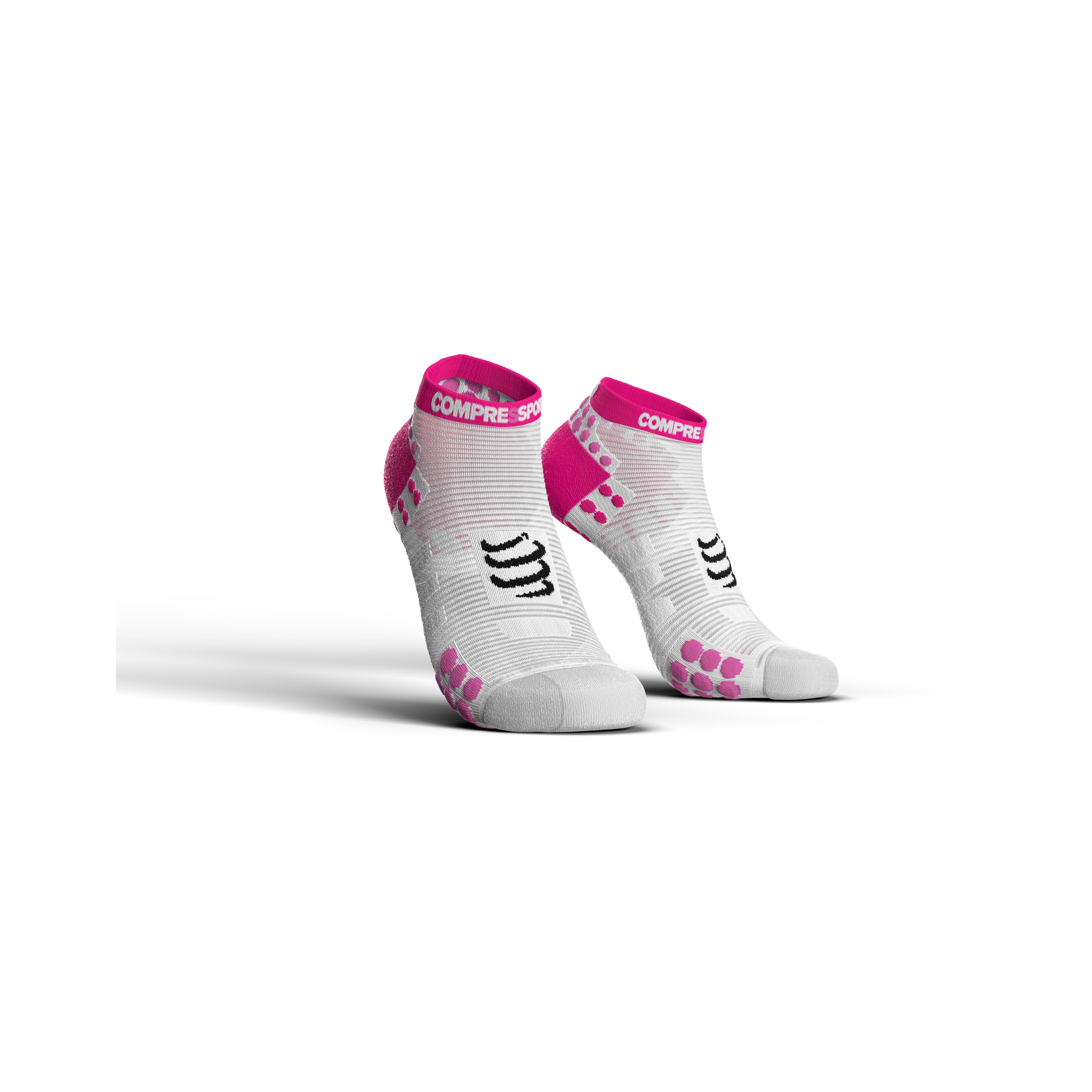 Compressport Pro Racing Socks V3.0 Run Low Cut Blanc 42/44