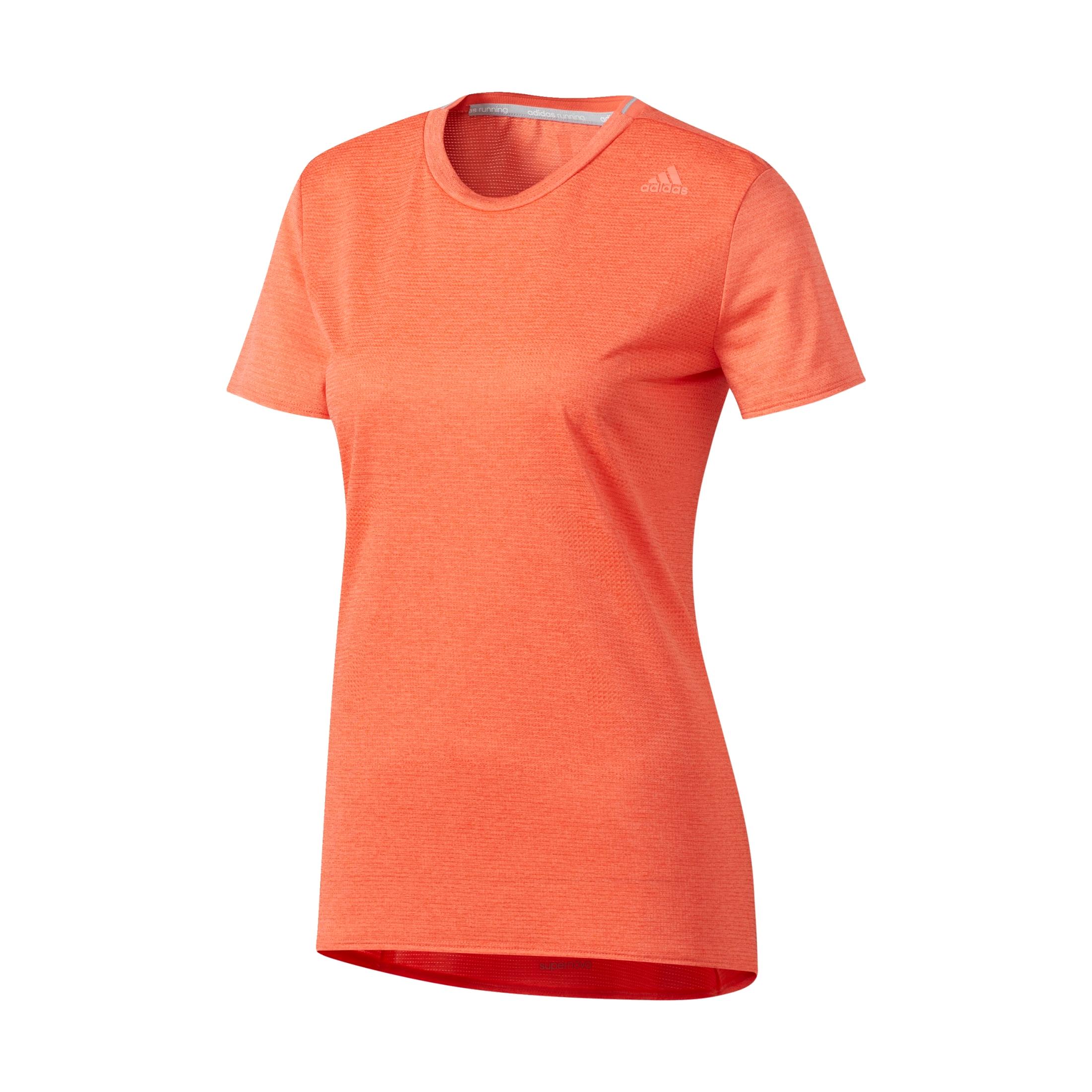 Adidas Supernova Short Sleeves Tee Orange XS 