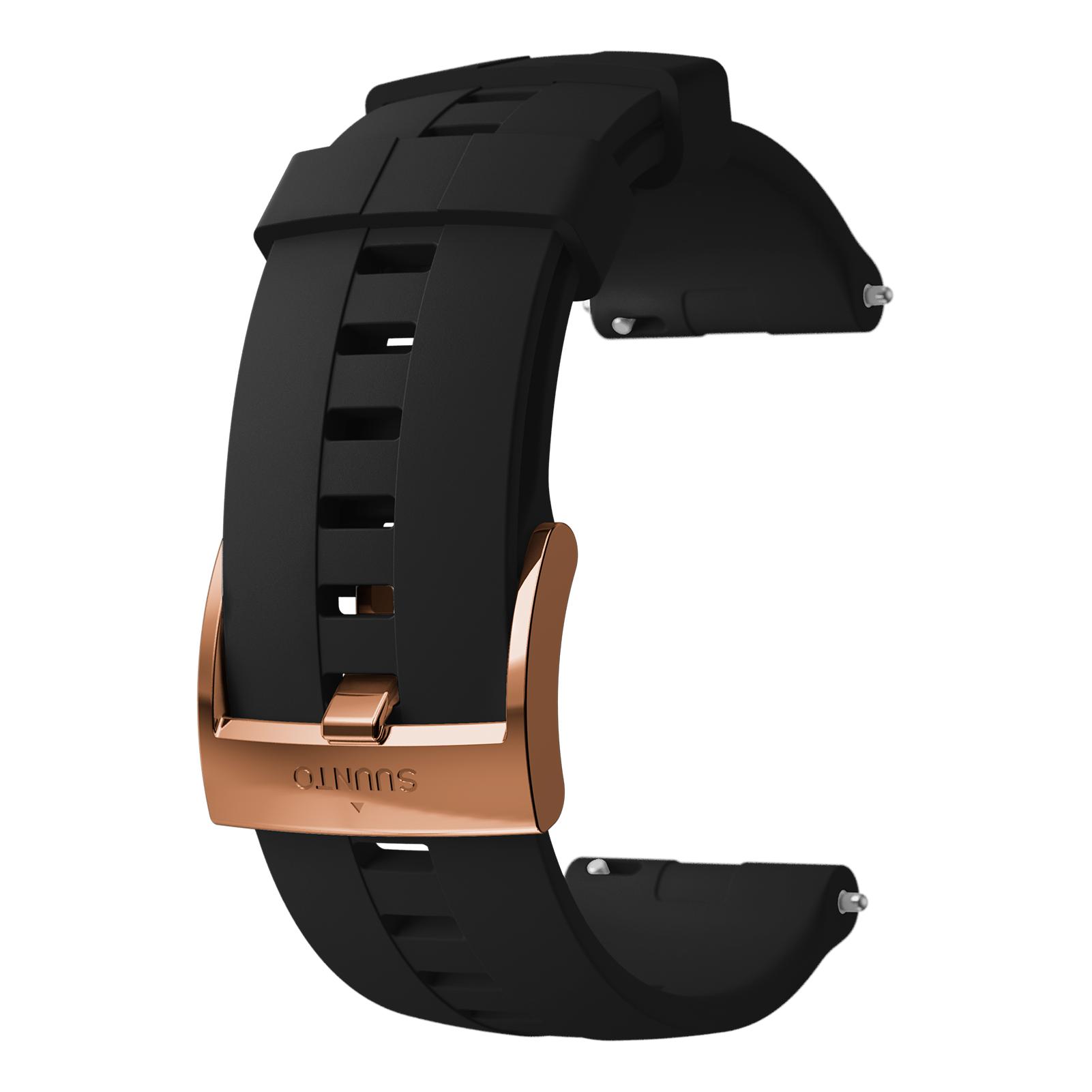 Suunto Bracelet Suunto 24mm Ath4 Silicone Black Copper M Noir 