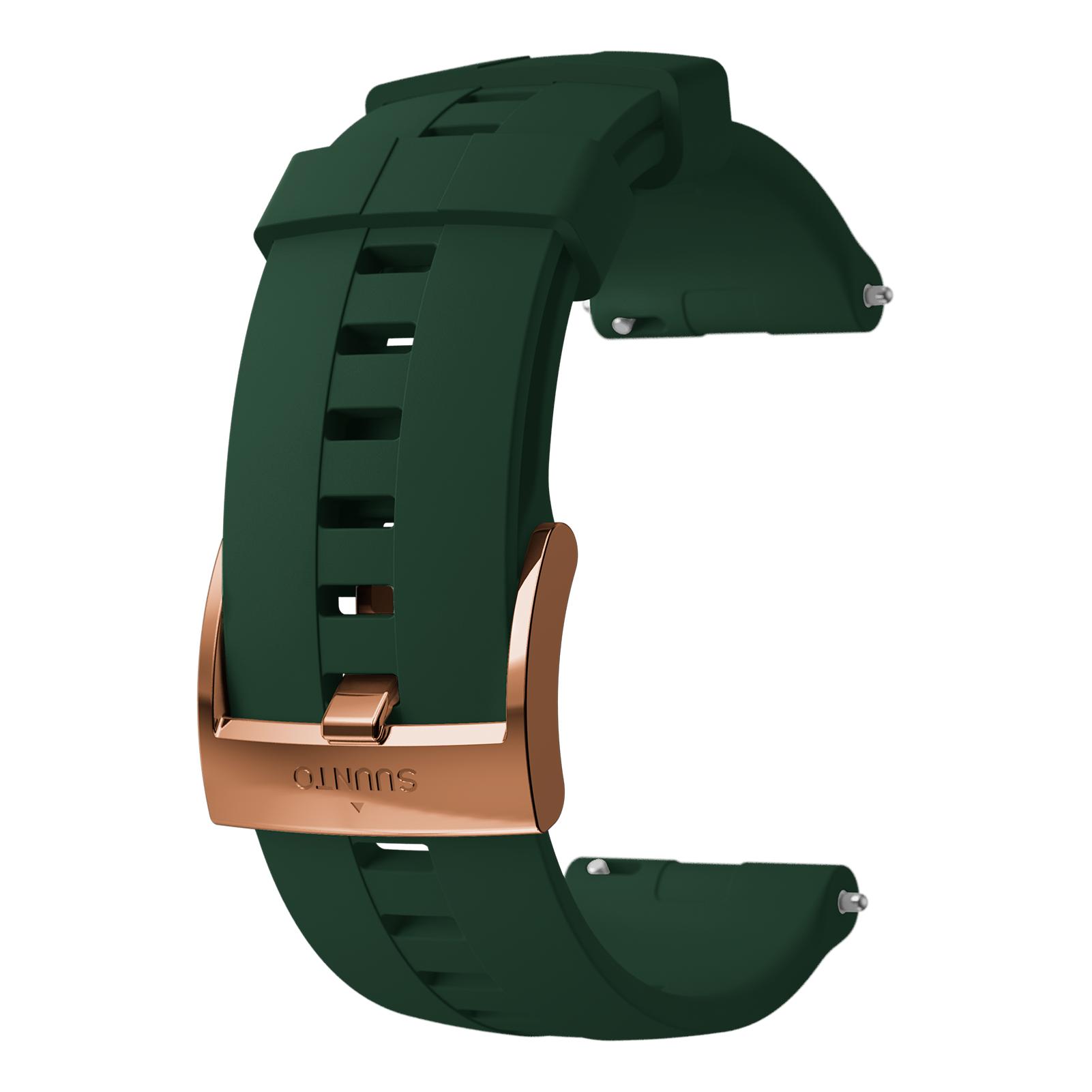 Suunto Bracelet Suunto 24mm Ath4 Silicone Forest Copper M Vert bouteille