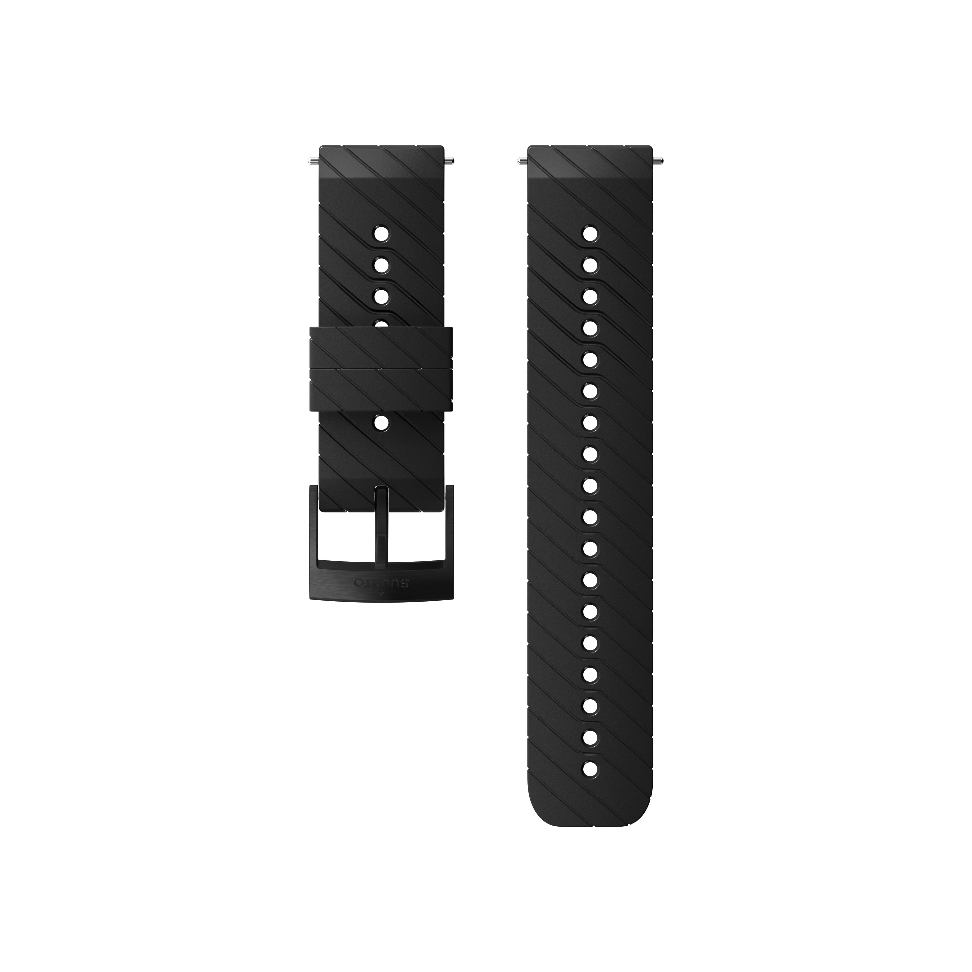Suunto Bracelet Suunto 24mm Athletic 3 Silicone Black-Steel M Noir 