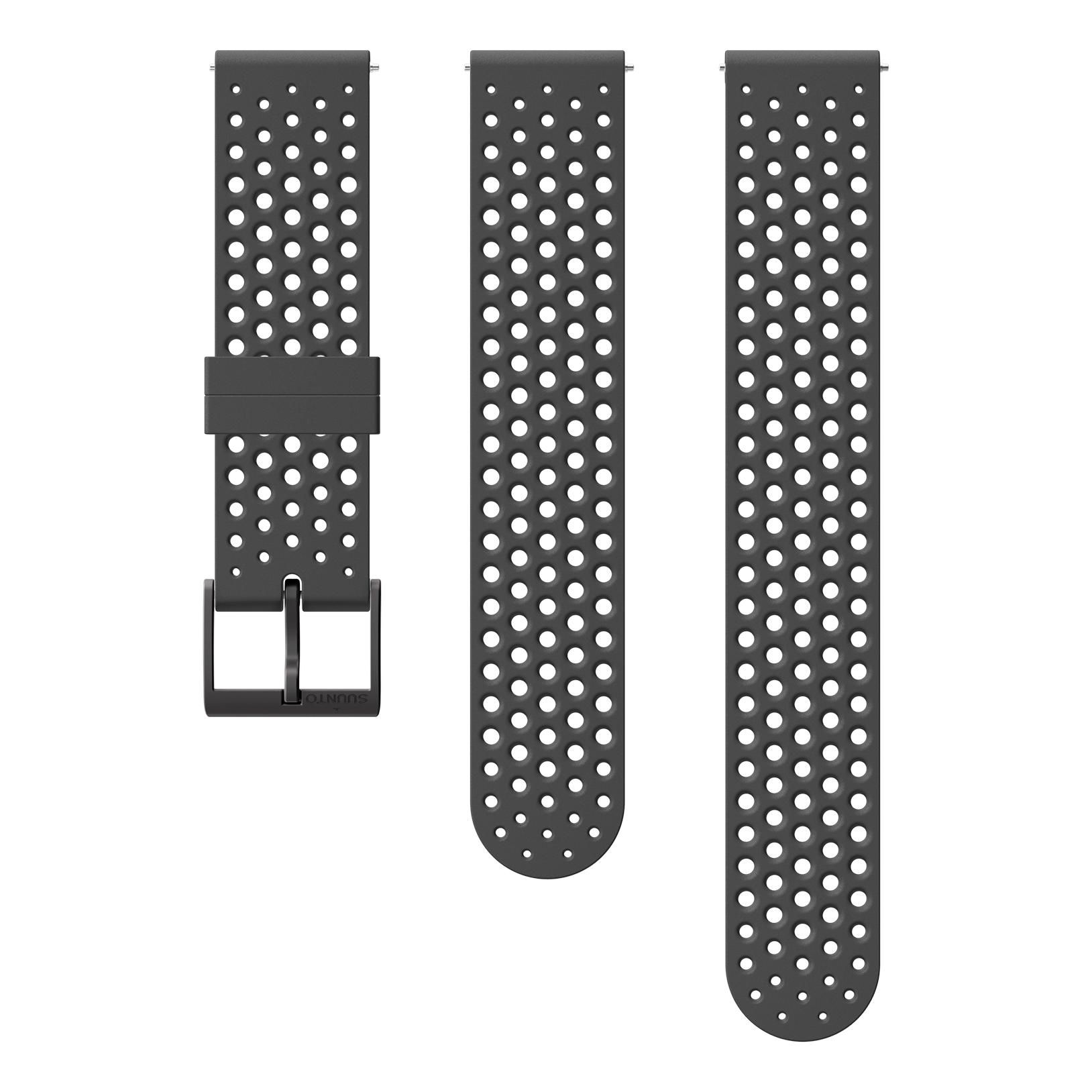Suunto Bracelet Suunto 20mm Ath1 Silicone Slate Grey S+M Noir 