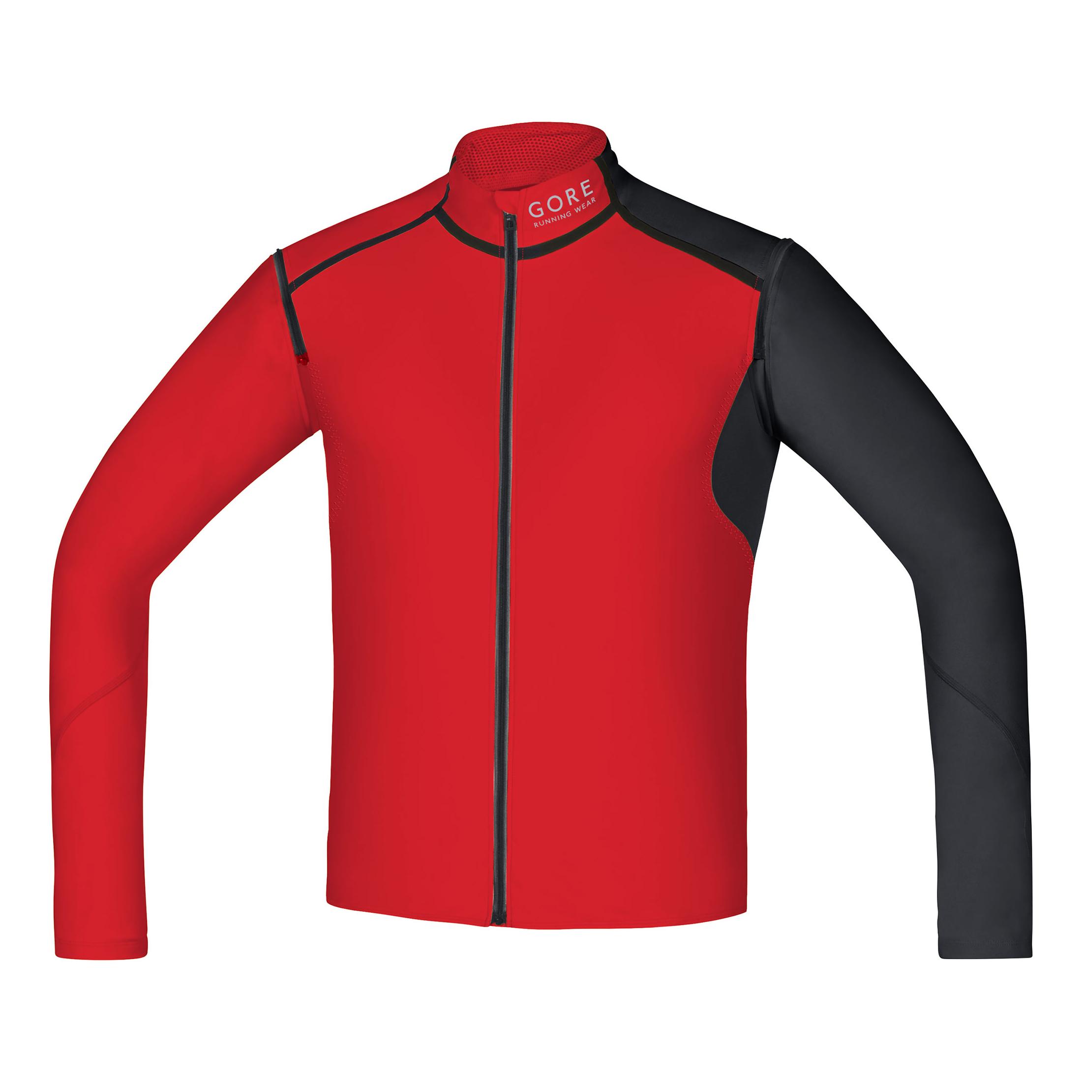 Gore Wear Maillot Fusion Windstopper Soft Shell Zip-Off Rouge S 