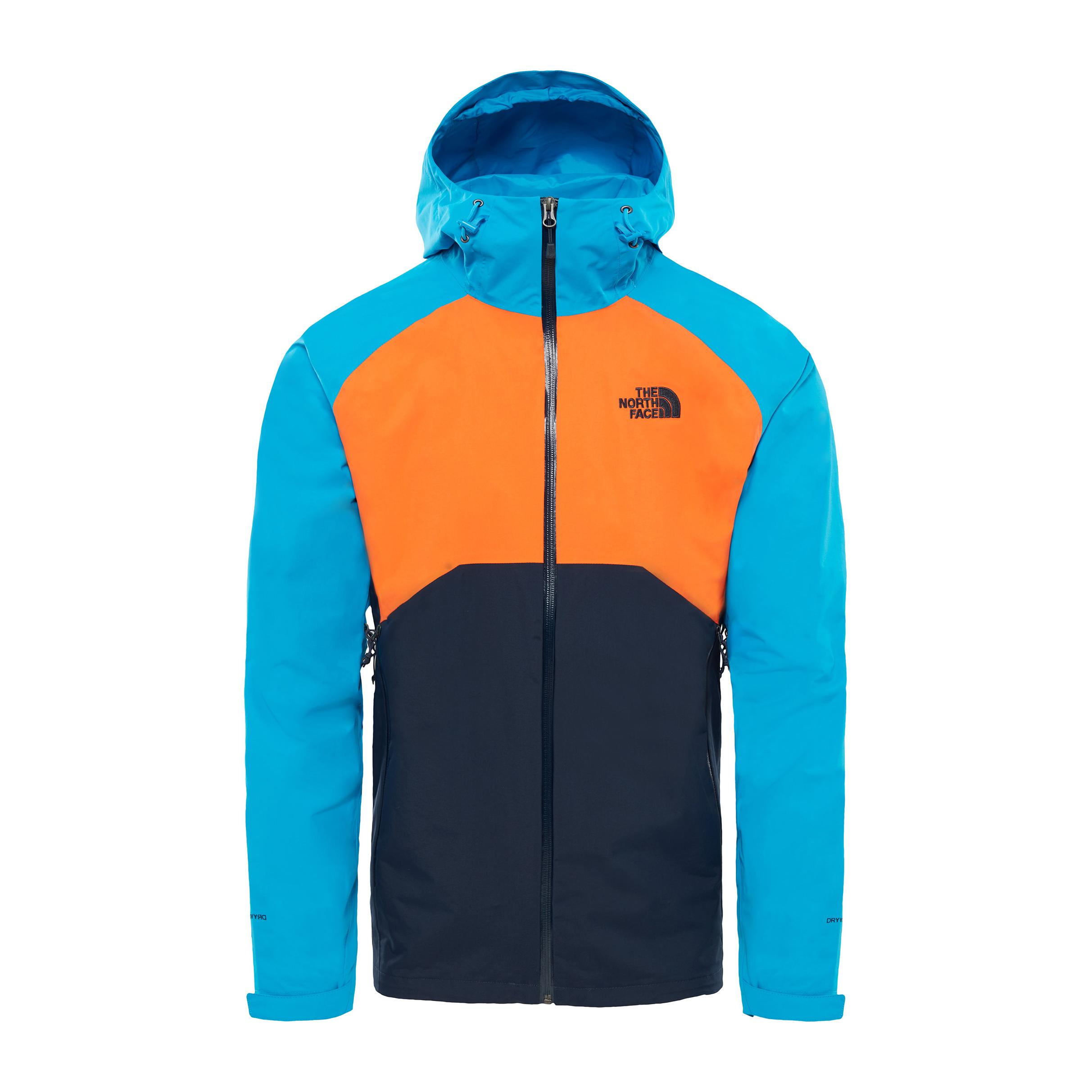north face stratos jacket blue