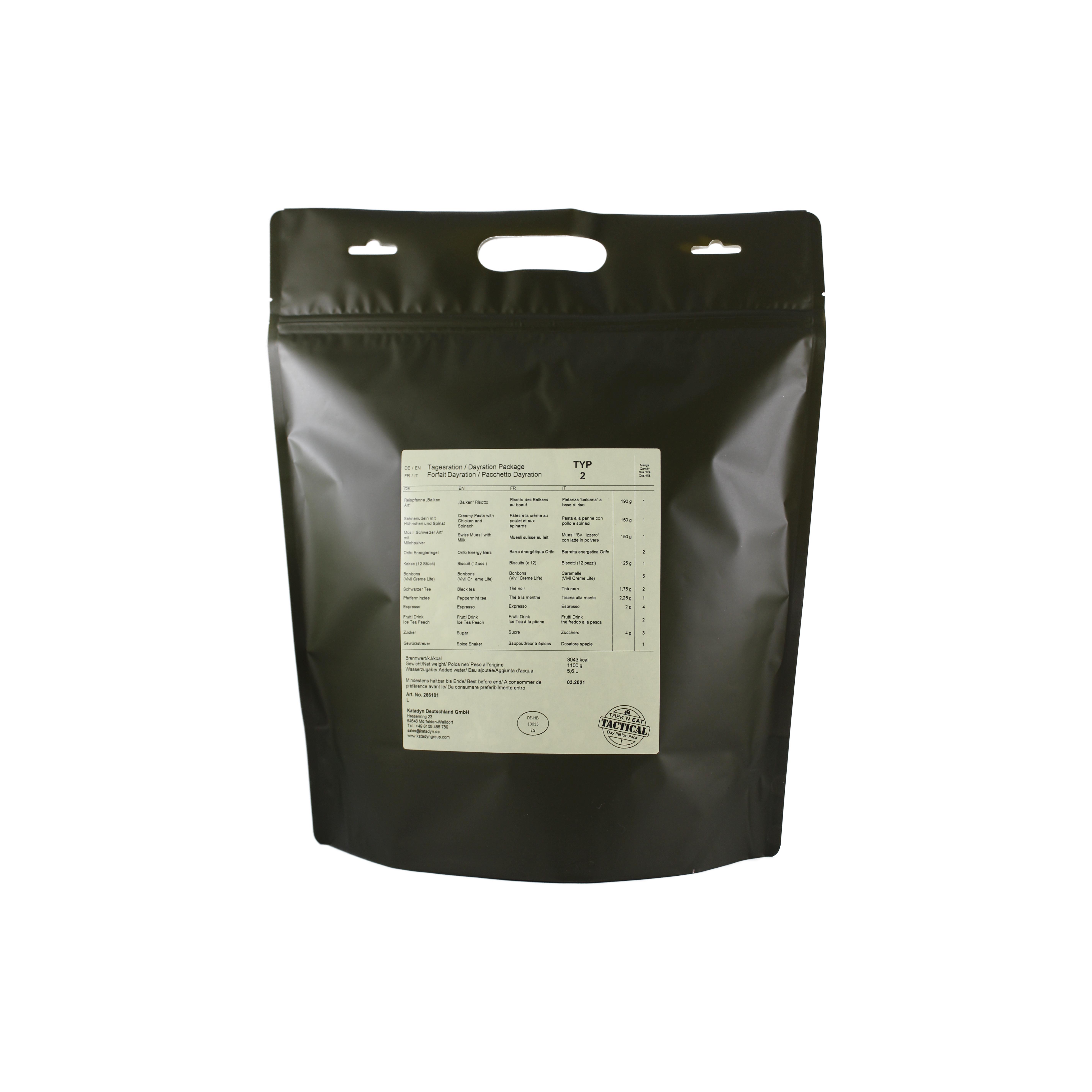 Trek'n Eat Day Ration Pack (Typ 2) Tactical Line 