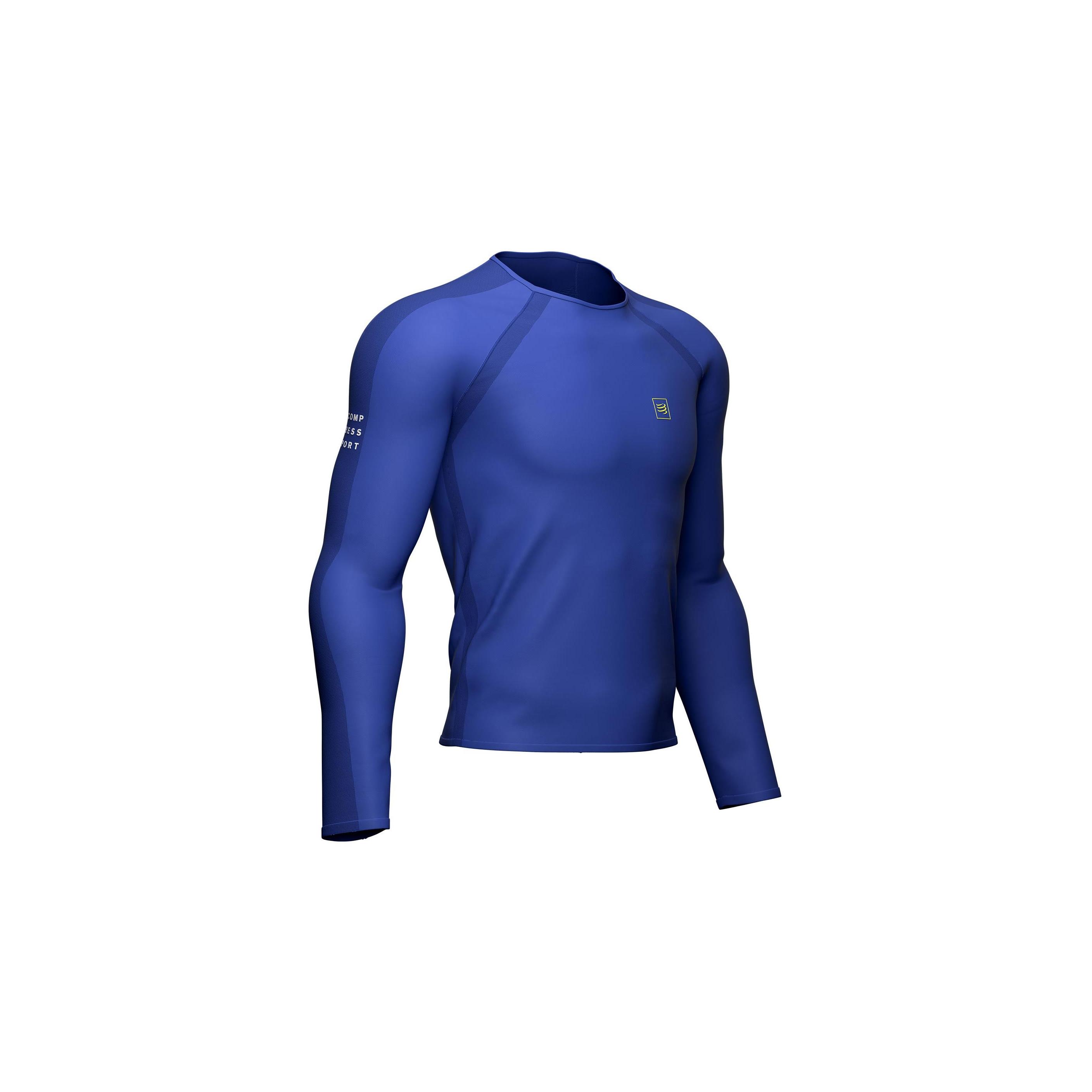 Compressport Training Tshirt Ls Bleu S 
