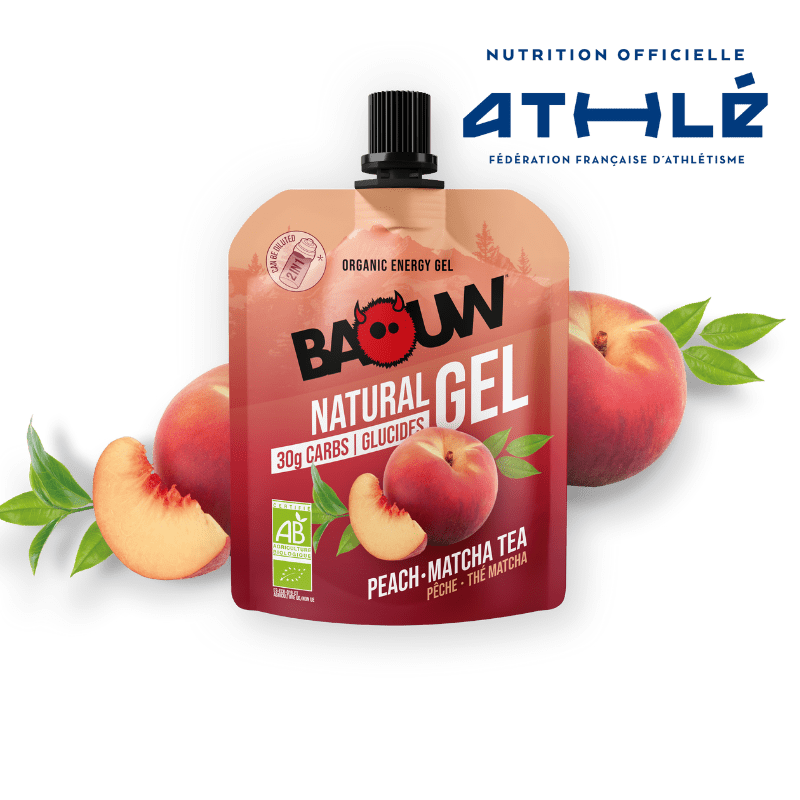 Baouw Rouge Gel Energã©Tique Pãªche-Thã© Matcha Red