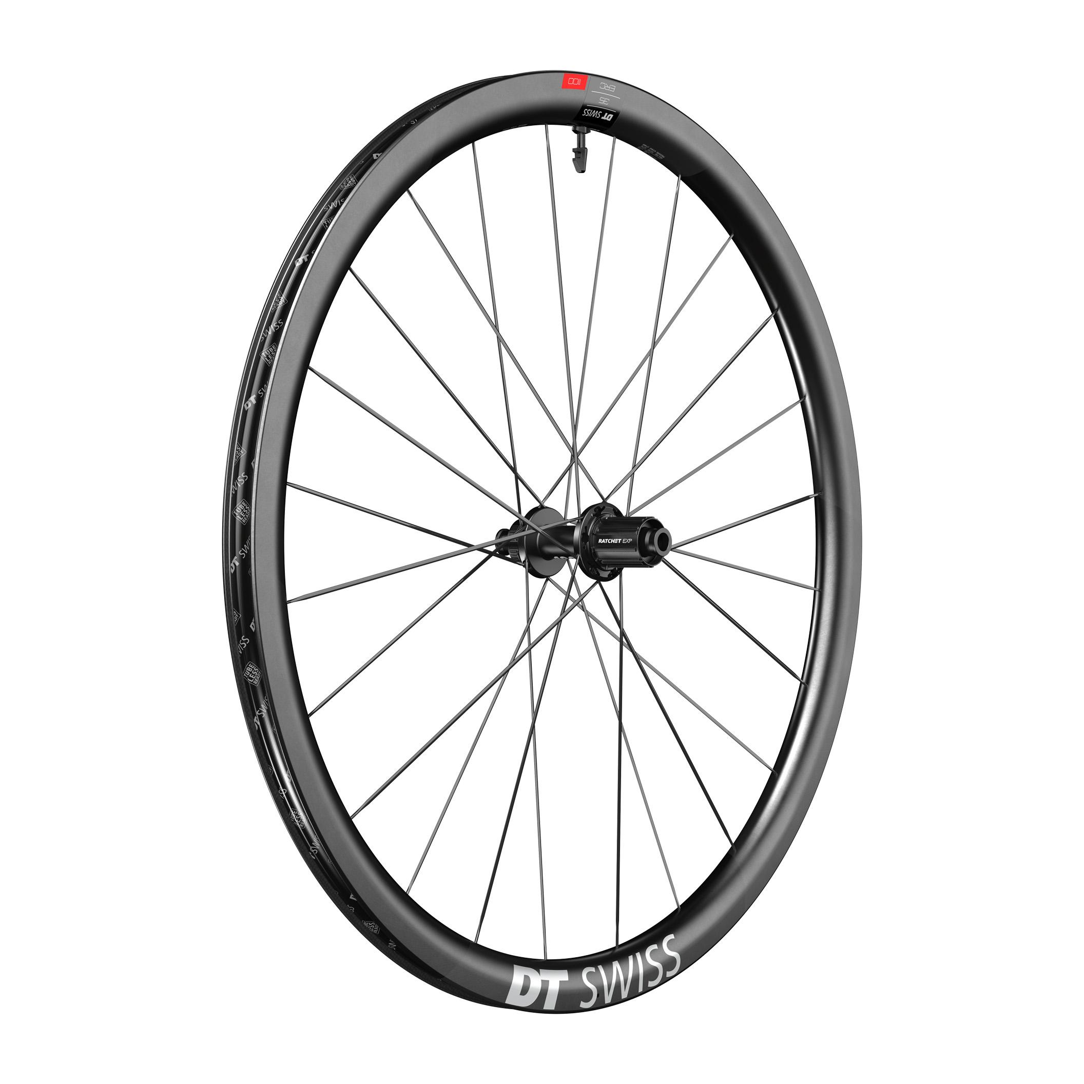 DT Swiss Roue Arrière ERC 1100 Dicut 35mm - Freinage Disque (Centerlock) Noir 