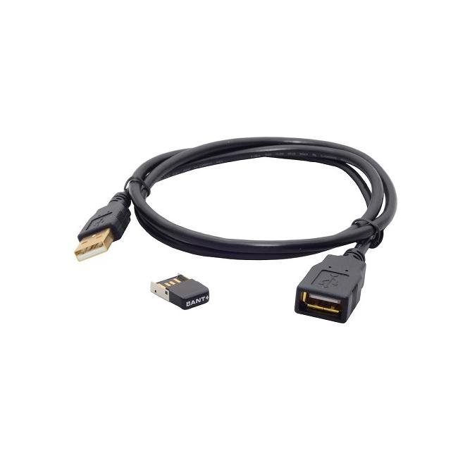 Wahoo Adaptateur ANT+ USB avec Cable d'Extension Noir 