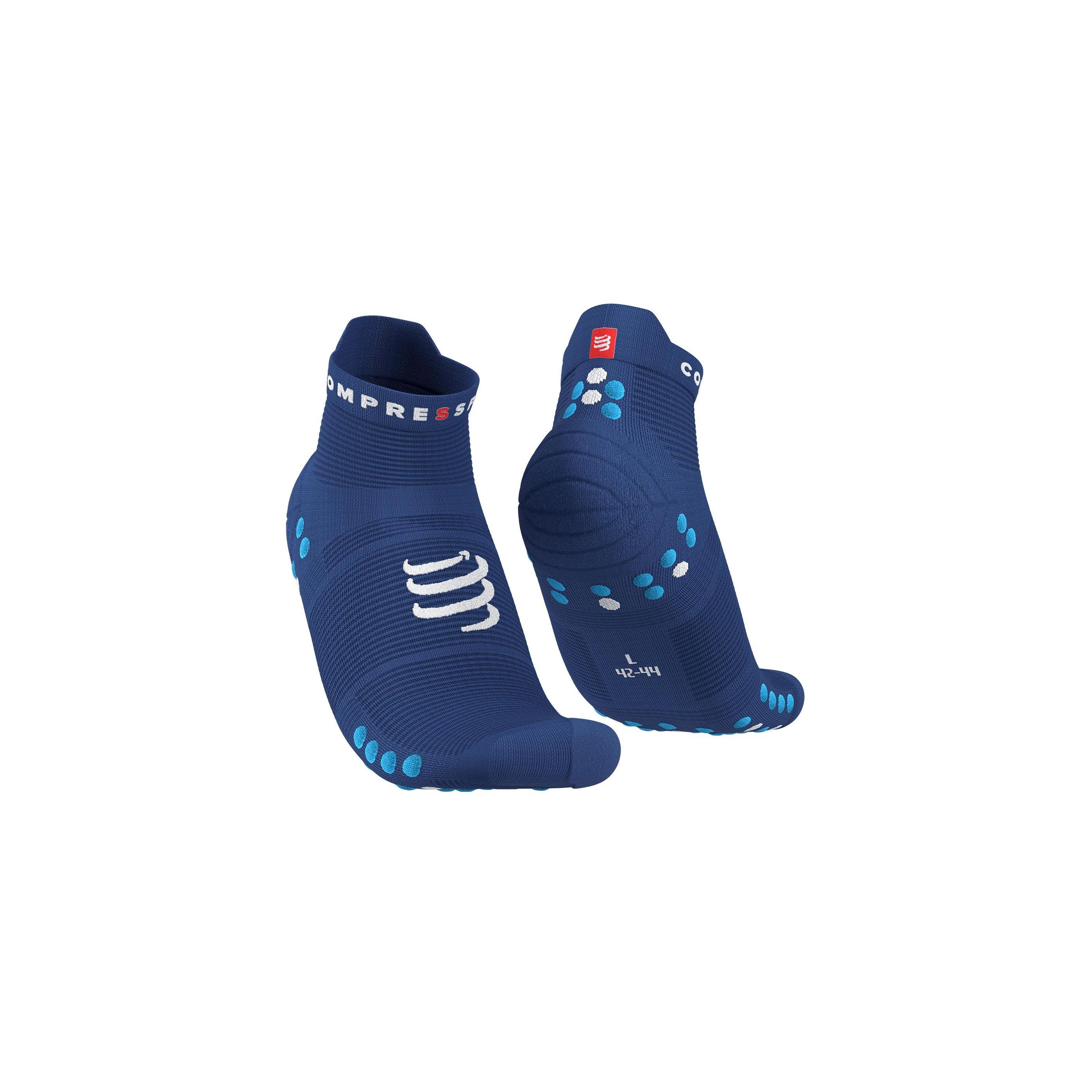Compressport Pro Racing Socks V4.0 Run Low Bleu 35/38 