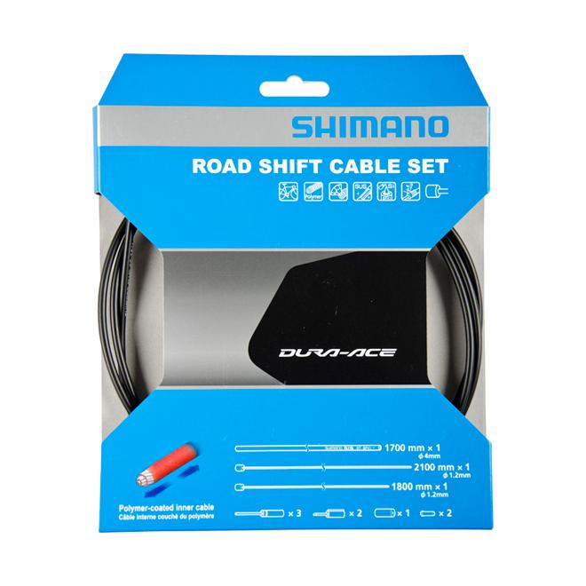 Shimano Kit Câbles et Gaines de dérailleurs Dura Ace Polymère Noir 