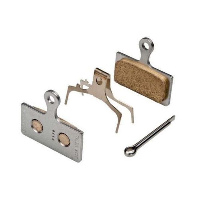 Shimano Plaquettes GO4S pour freins Shimano Deore, XT, SLX, Alfine Argent 