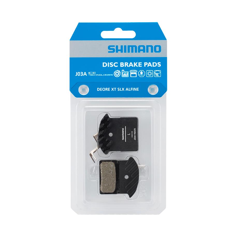 Shimano Plaquettes Frein Résine J03A Ressort/Vis incl 1 Paire Noir 