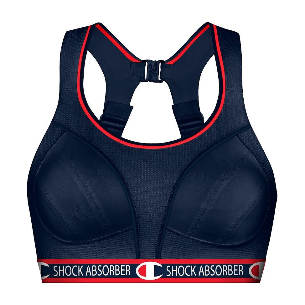 Shock Absorber Run Bra Padded Bleu foncé 100D 
