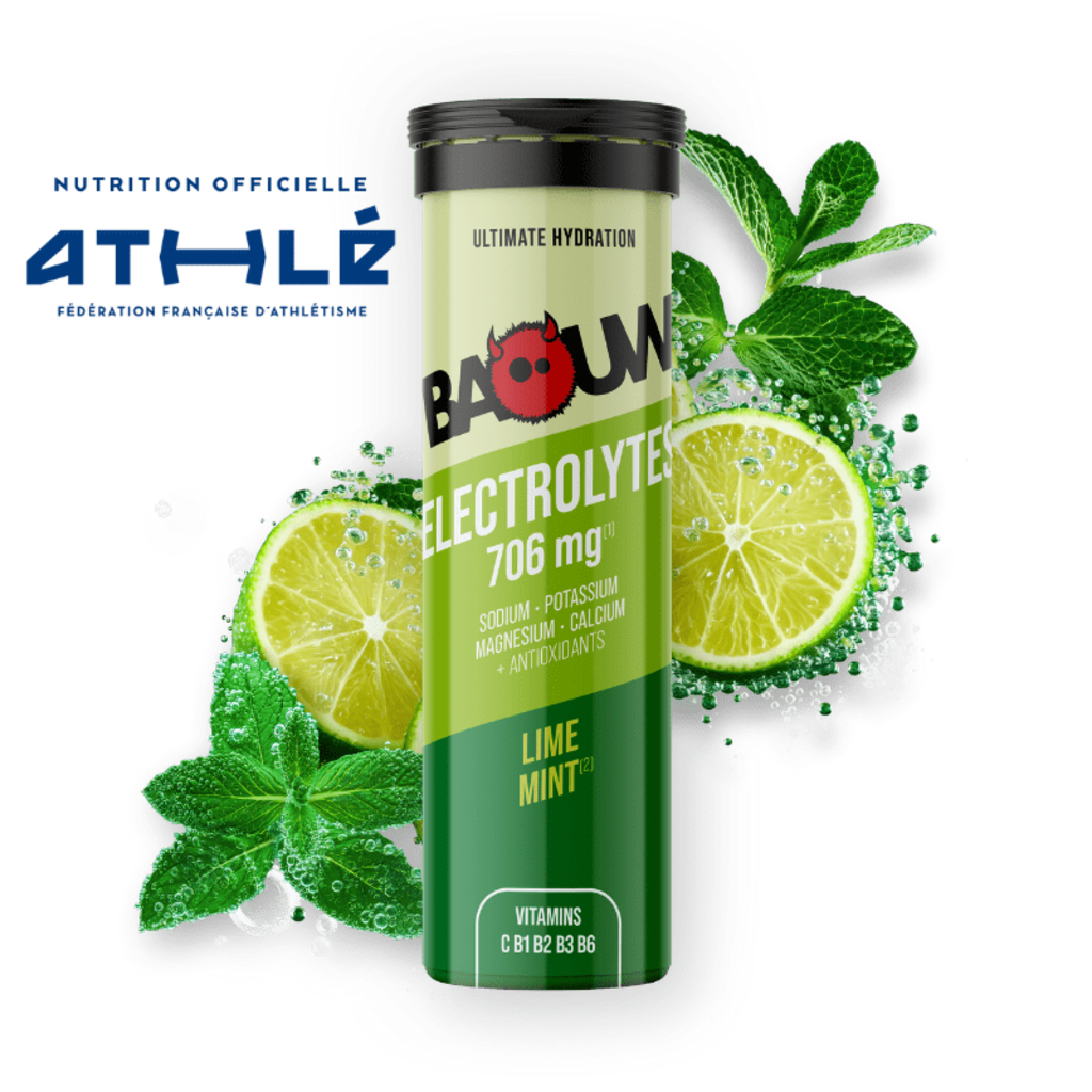 Baouw Pastilles Electrolytes Citron Vert - Menthe