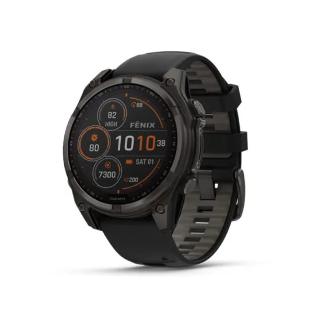 Garmin Fenix 8 Sapphire Solar Titane 51mm Carbon Gray