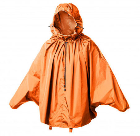 Brooks England Poncho Cambridge Rain Cape Orange 