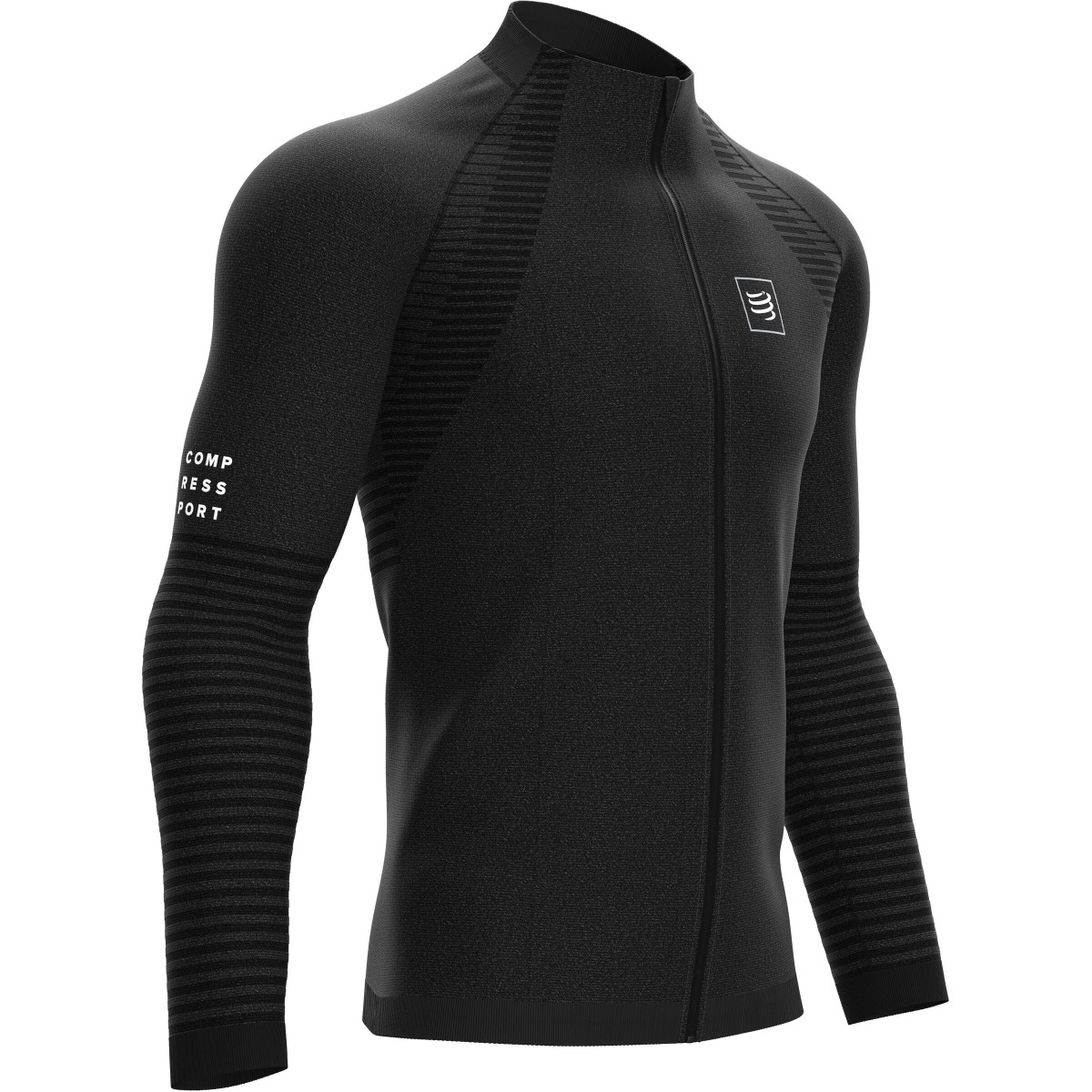 Compressport Seamless Zip Sweatshirt Noir M 